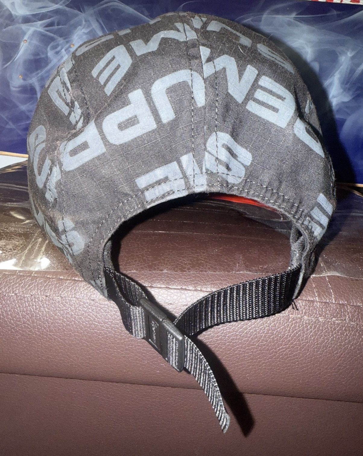 Supreme Supreme Reactive Print Camp Cap 'Black' FW20H41 Fall/Winter Size ONE SIZE - 10 Thumbnail