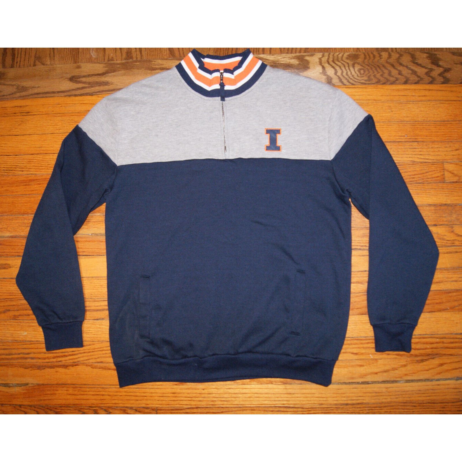 Colosseum Athletics ILLINOIS FIGHTING IILLINI Colosseum Men XL 1/4 Zip Embroider Size US XL / EU 56 / 4 - 3 Thumbnail