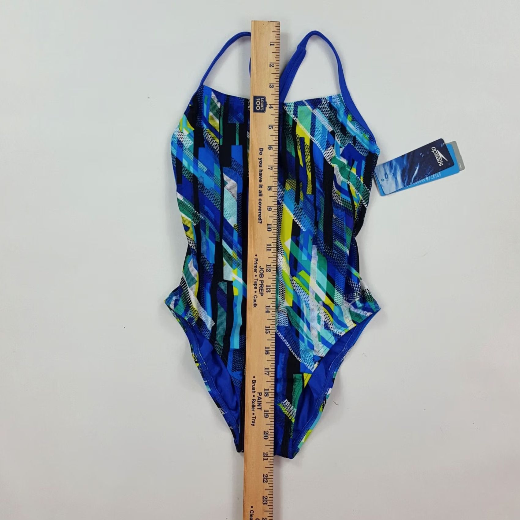 Speedo Speedo Striped Women's Halter One Piece Bikini Swimwear Size 26 Blue Navy Beach Sports Vintage Size 4XL / US 24-26 - 7 Thumbnail