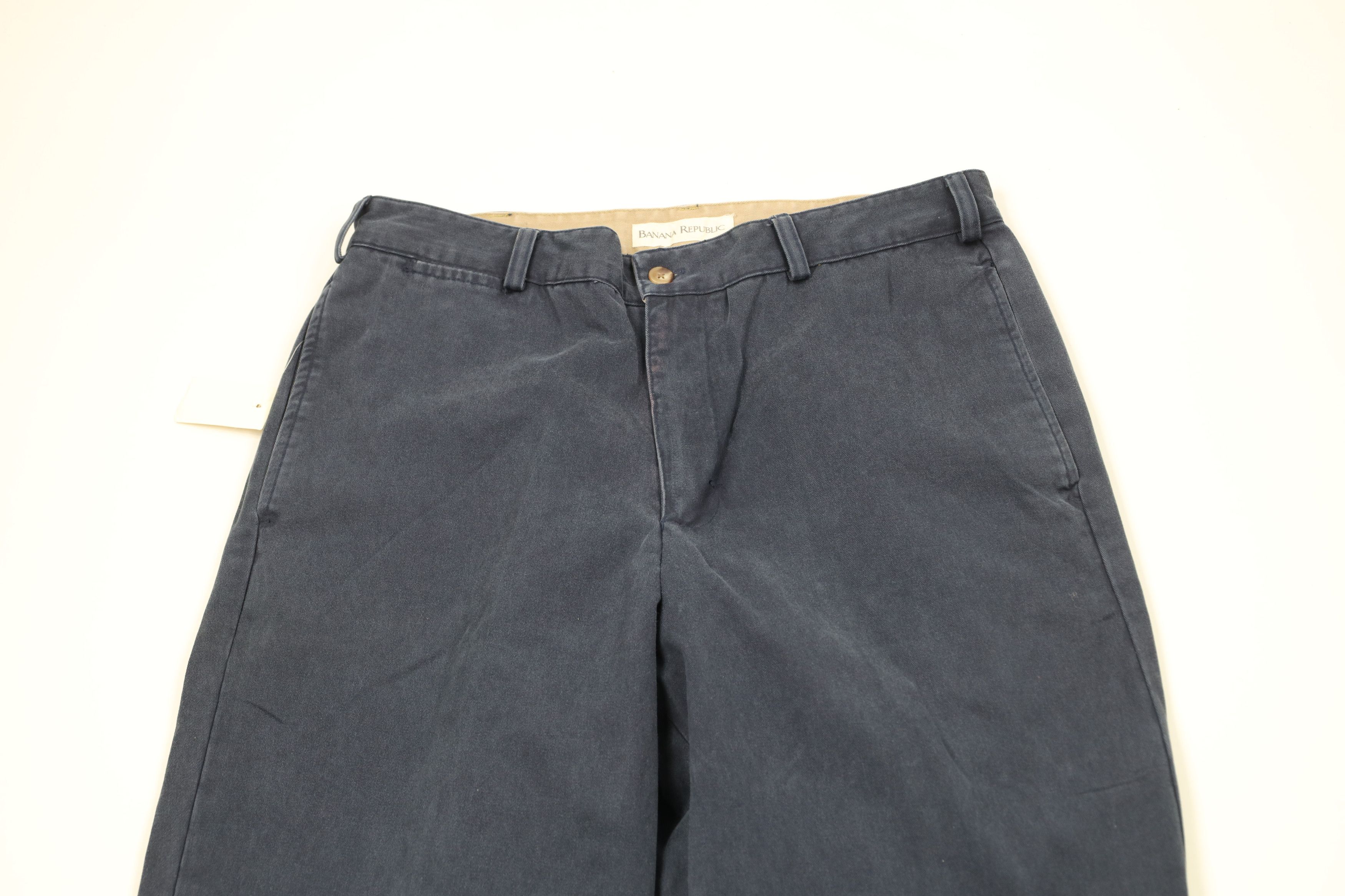 Banana Republic × Vintage Deadstock Vintage 90s Banana Republic Wide Leg Driving Pants Size US 34 / EU 50 - 2 Thumbnail