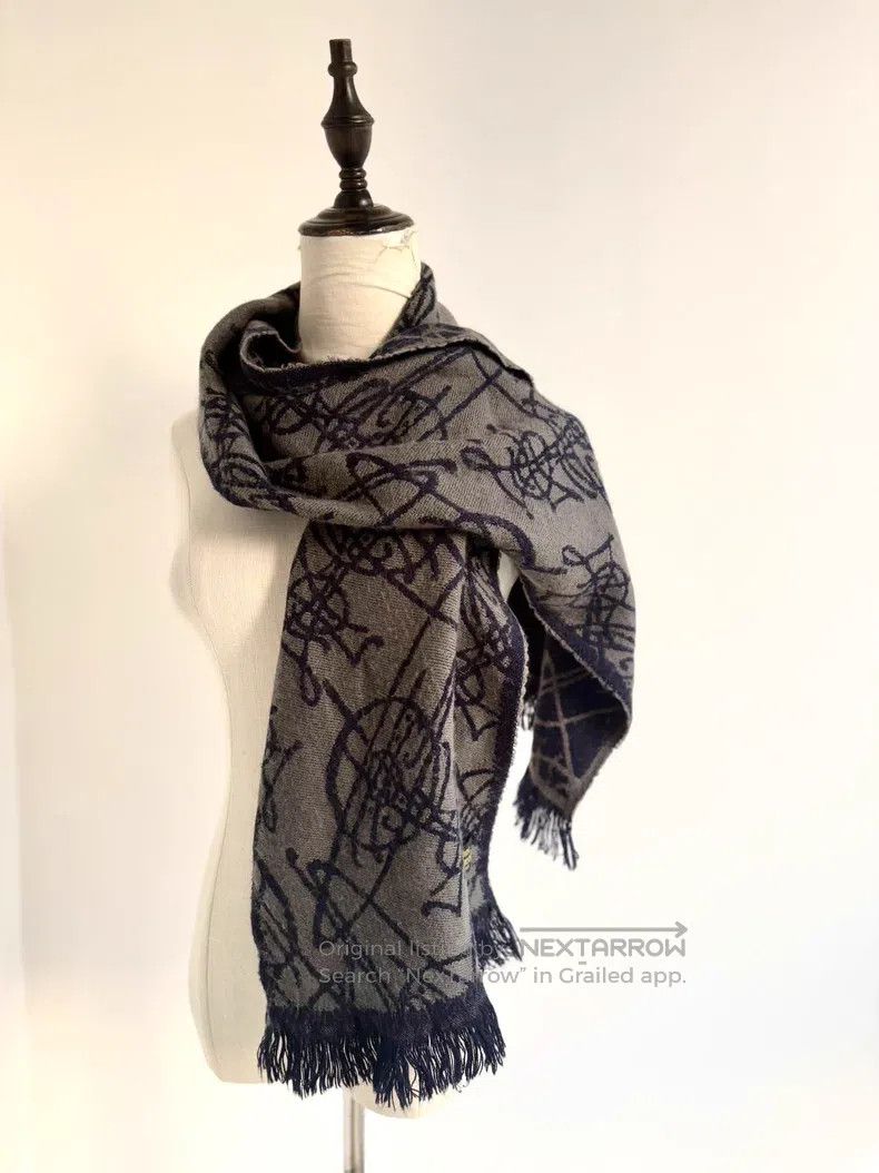 Vivienne Westwood Vivienne Westwood Vintage Indigo Gray Saturn Pattern Doubl Size ONE SIZE - 4 Thumbnail