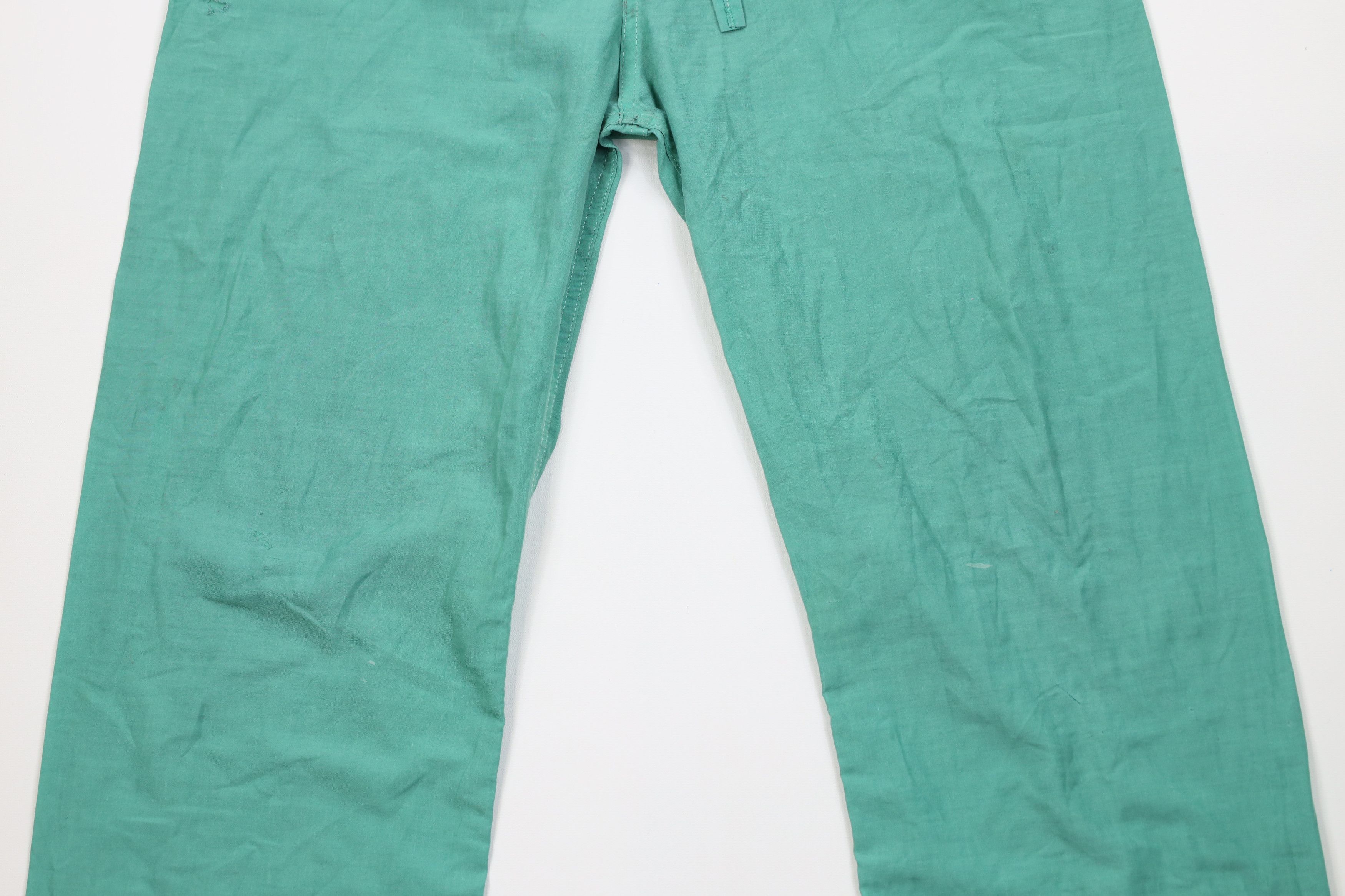 Vintage Vintage 60s Mens Blank Hospital Scrubs Wide Leg Pants USA Size US 34 / EU 50 - 3 Thumbnail