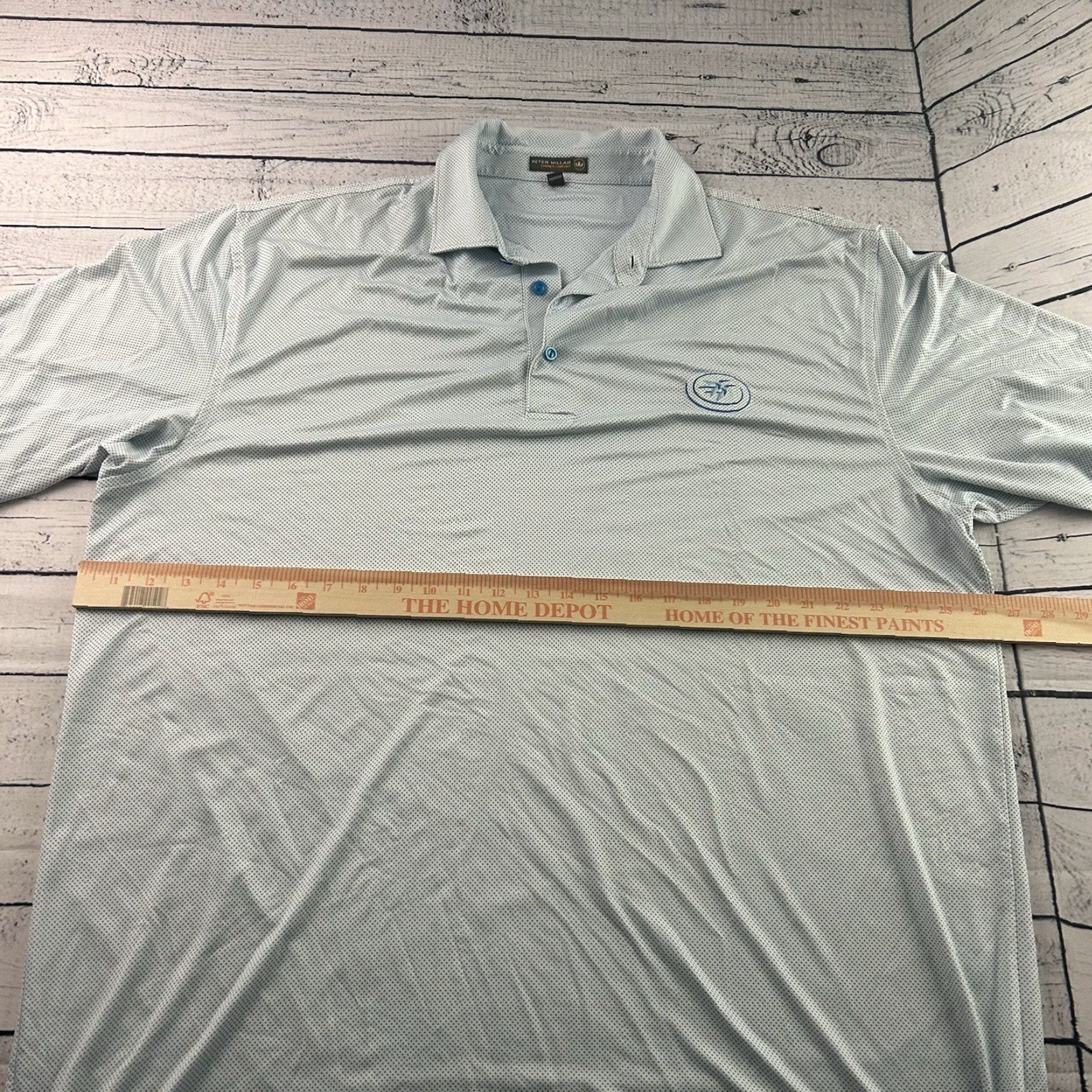 Peter Millar Peter Millar Summer Comfort Golf Polo Shirt Men's Large Blue Shirt Size US L / EU 52-54 / 3 - 5 Thumbnail