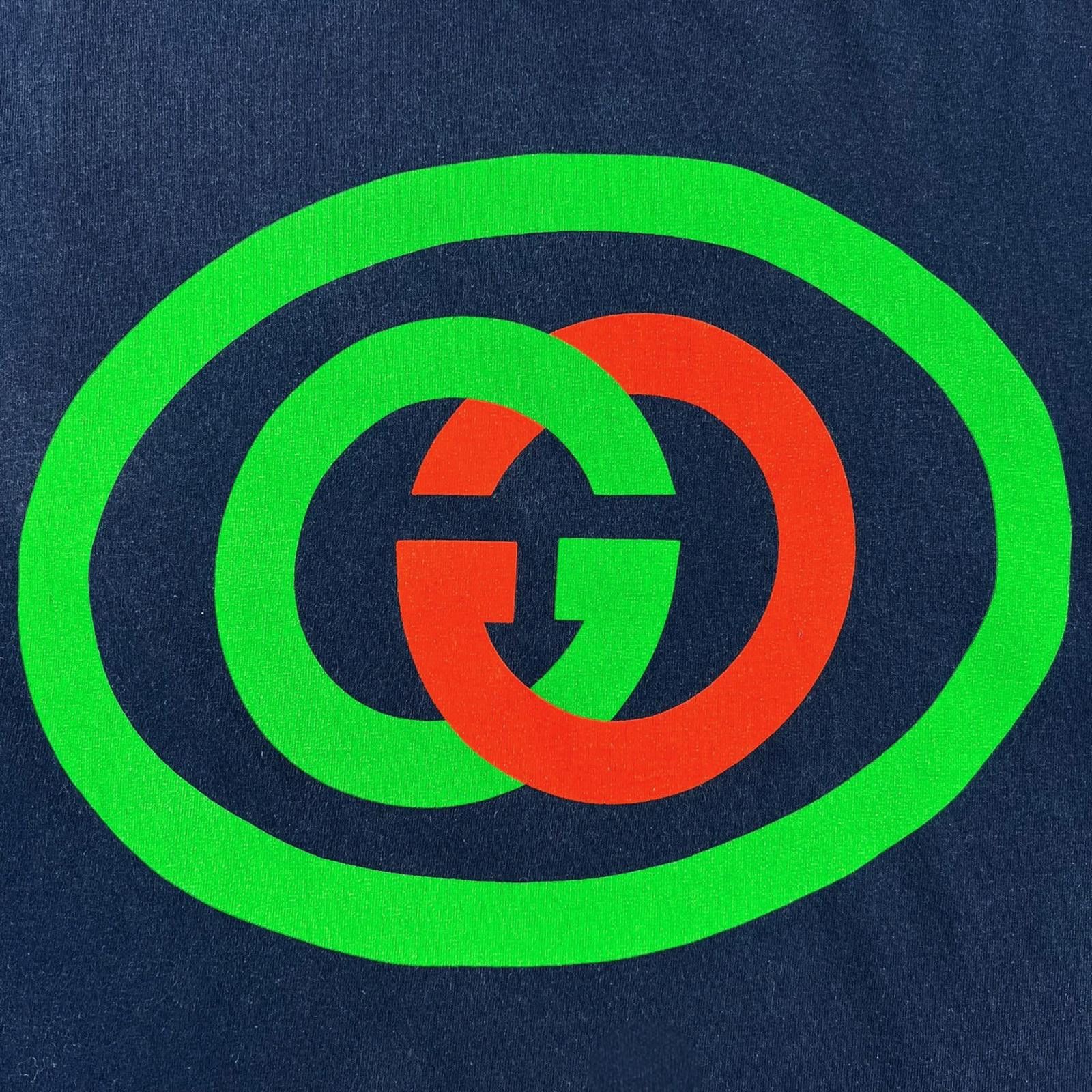 Gucci Gucci Interlocking GG Print Navy T Shirt Size US S / EU 44-46 / 1 - 3 Thumbnail