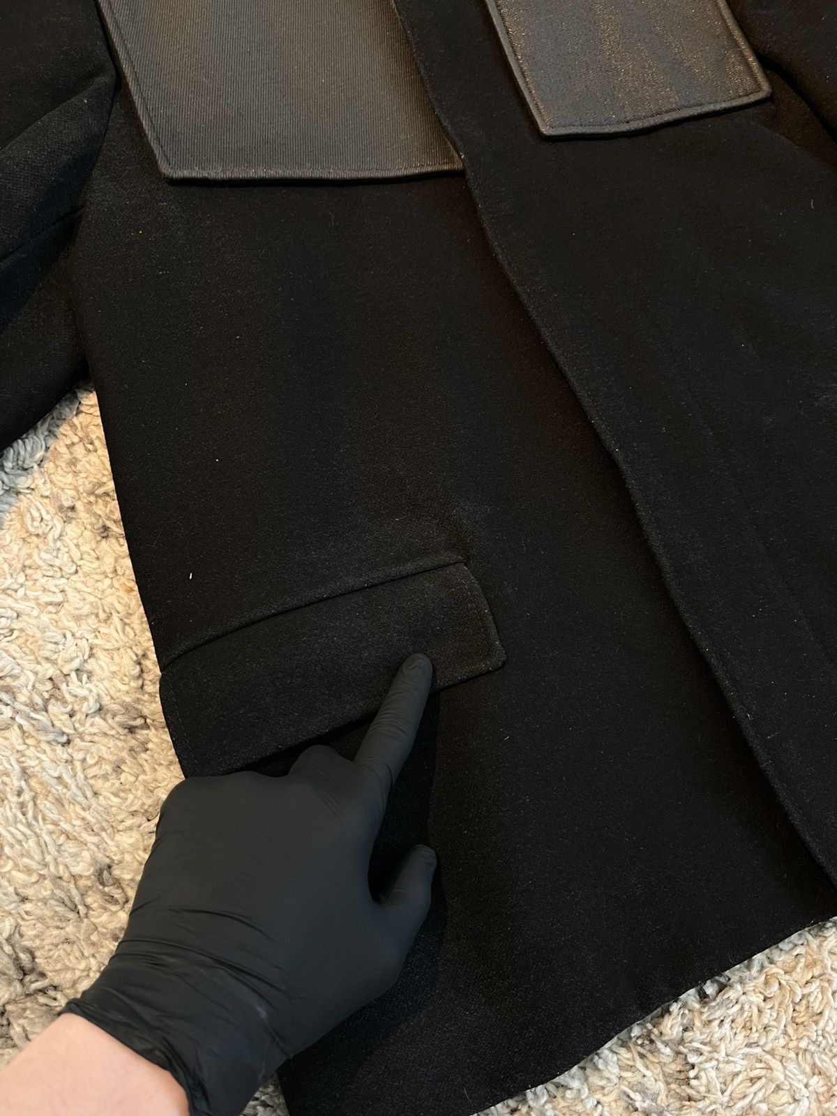 Balenciaga Balenciaga Paris Hooded Wool Panel Jacket (Ghesquière Era) Size US L / EU 52-54 / 3 - 9 Thumbnail