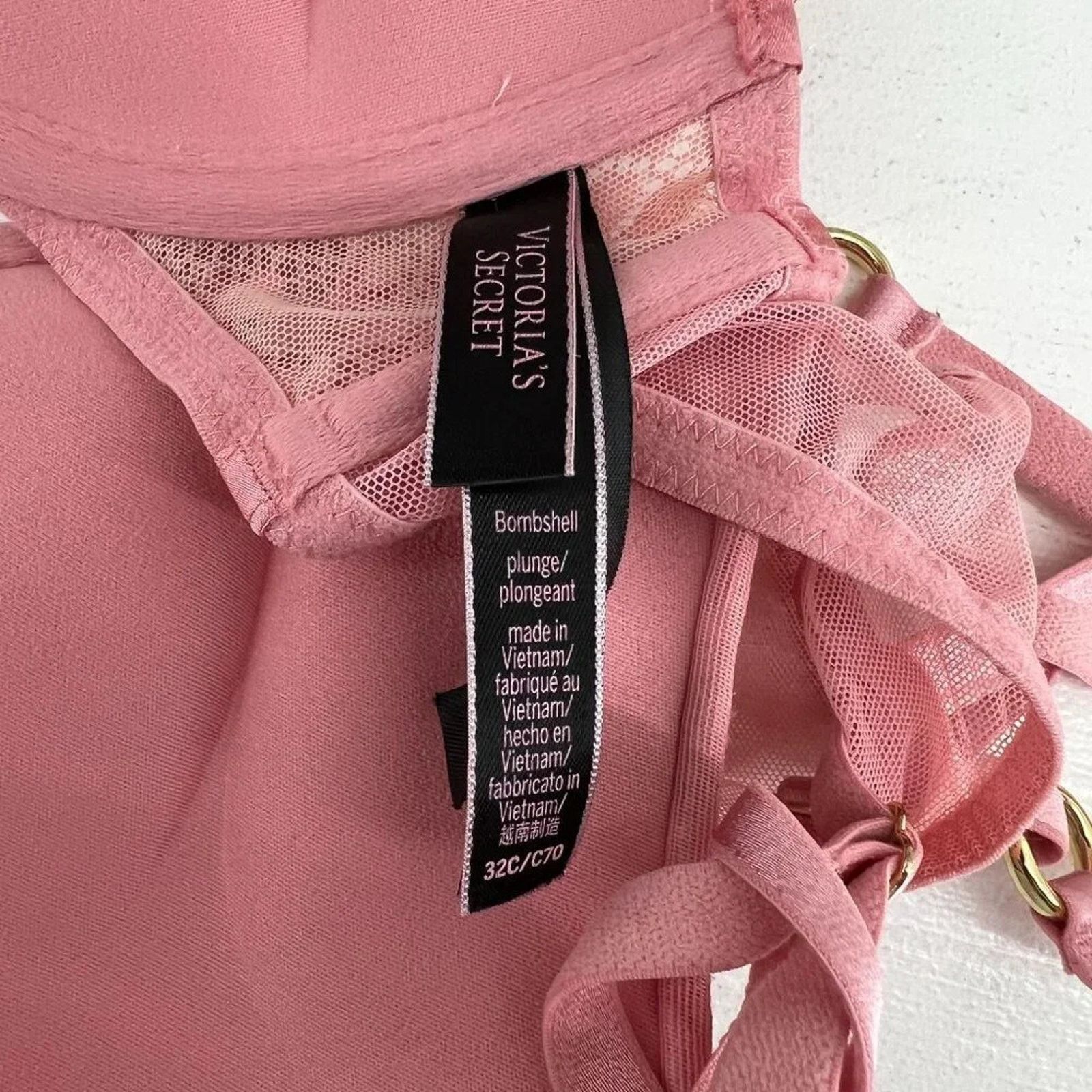 Victoria's Secret Victoria's Secret Bombshell Lace Cage Back Front Closure Bra Size ONE SIZE - 3 Thumbnail