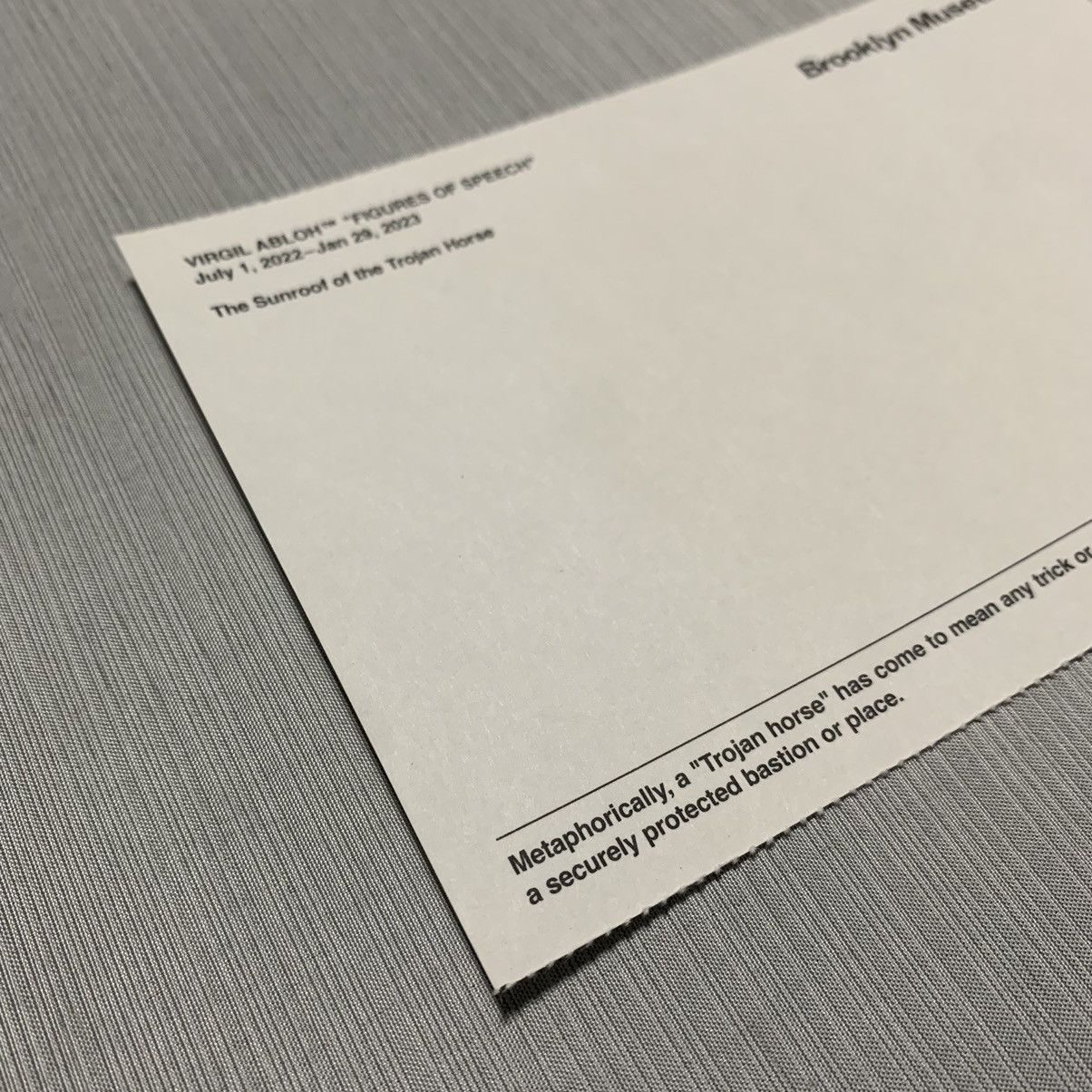 Virgil Abloh Virgil Abloh Postcard “European Art School” Size ONE SIZE - 9 Thumbnail