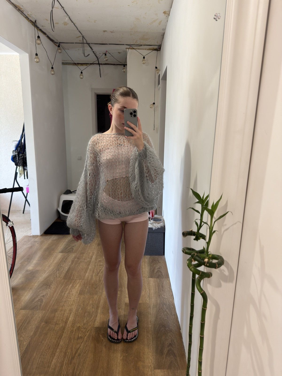 Other 2000s MESH KNITTED WEB HAND MADE SWEATER Size ONE SIZE - 8 Thumbnail