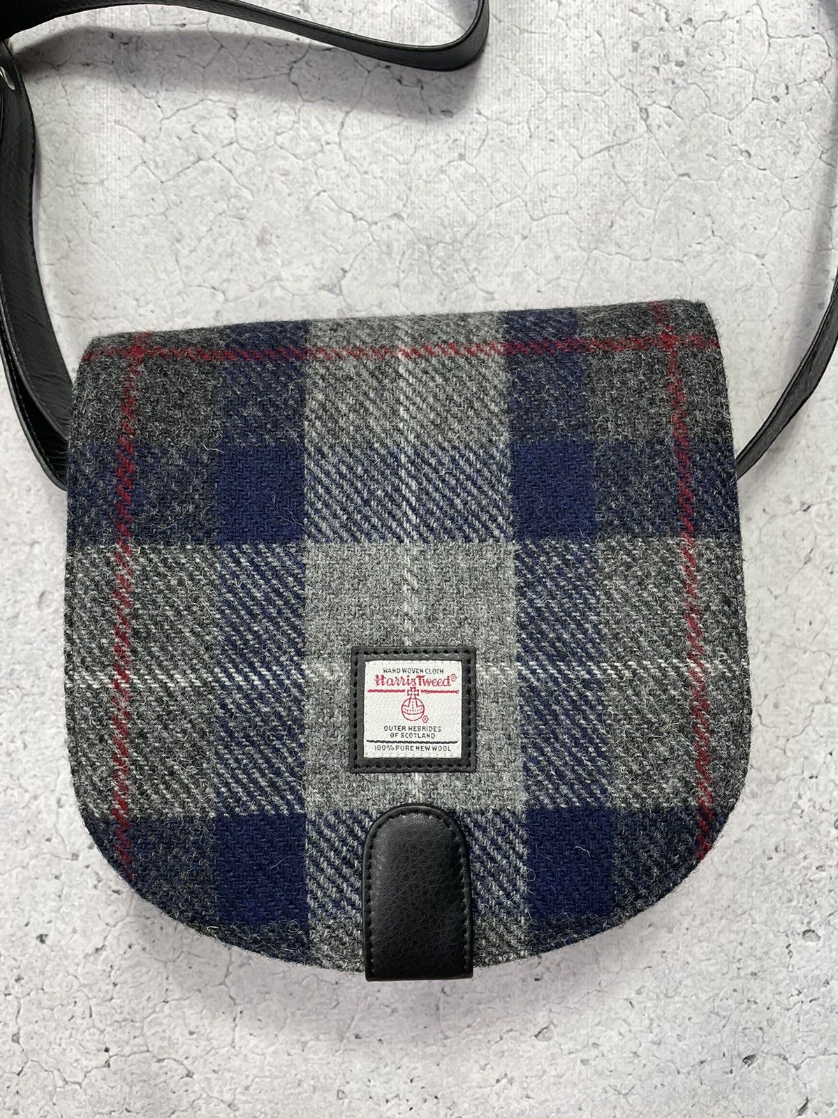 Harris Tweed × Vintage Harris Tweed Cross Body Bag Vintage Streetwear Size ONE SIZE - 11 Thumbnail
