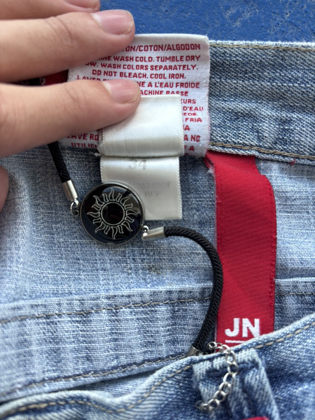JNCO VTG 90s Y2K Jnco 8Ball Snake Baggy Denim Shorts Big Pocket Size US 34 / EU 50 - 8 Thumbnail
