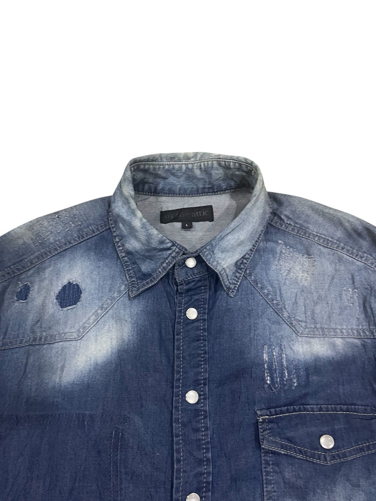 In The Attic Vintage in the attic denim button up long sleeve shirt Size US L / EU 52-54 / 3 - 6 Thumbnail