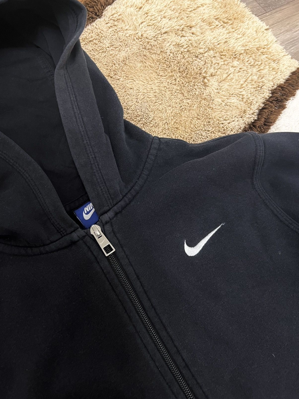 Faded Glory × Nike Vintage Nike Zip up Hoodie black Size US S / EU 44-46 / 1 - 5 Thumbnail
