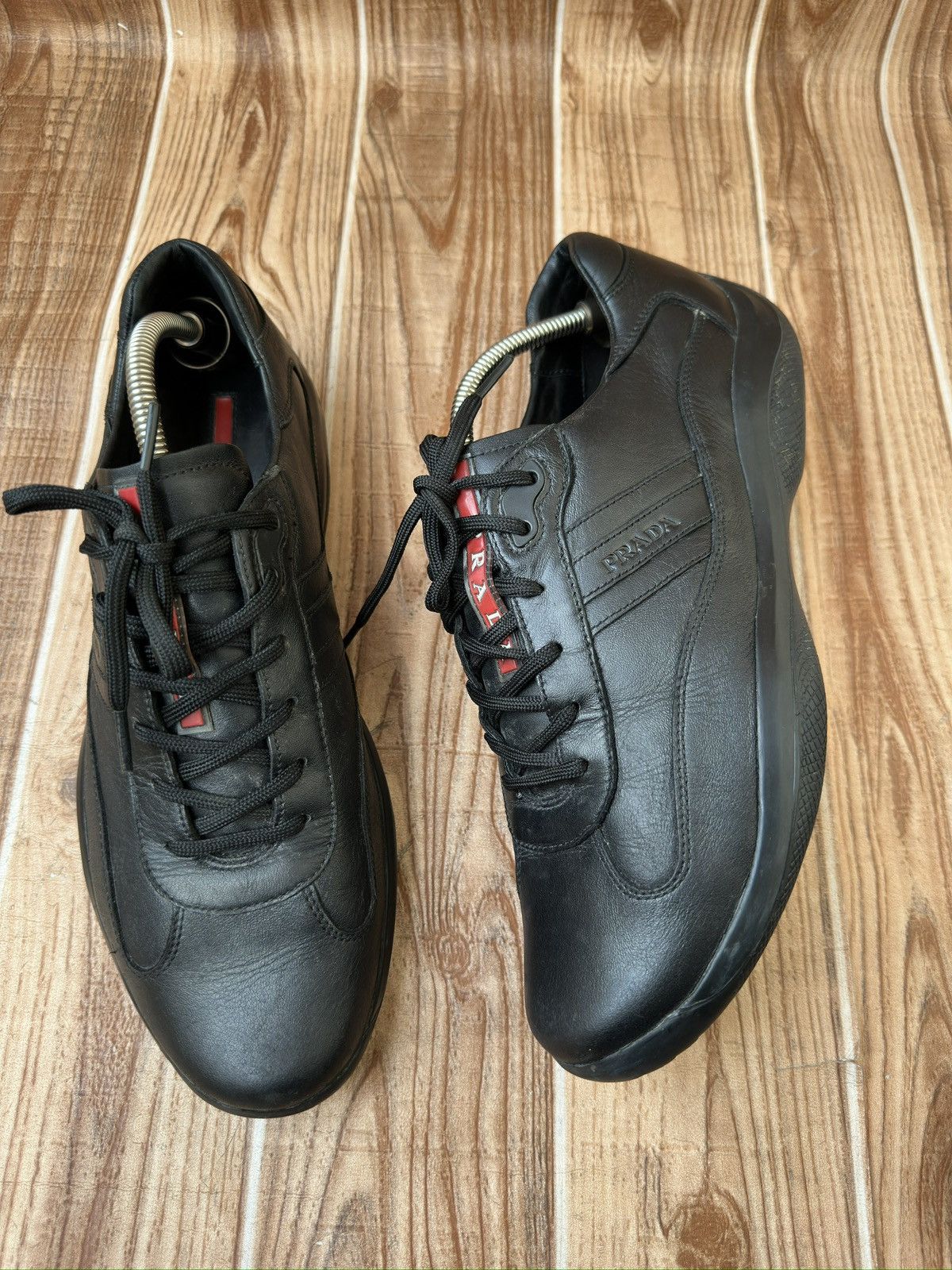 Prada PRADA Americas Cup Black Sneaks DNC096 Size US 10.5 / EU 43-44 - 8 Thumbnail