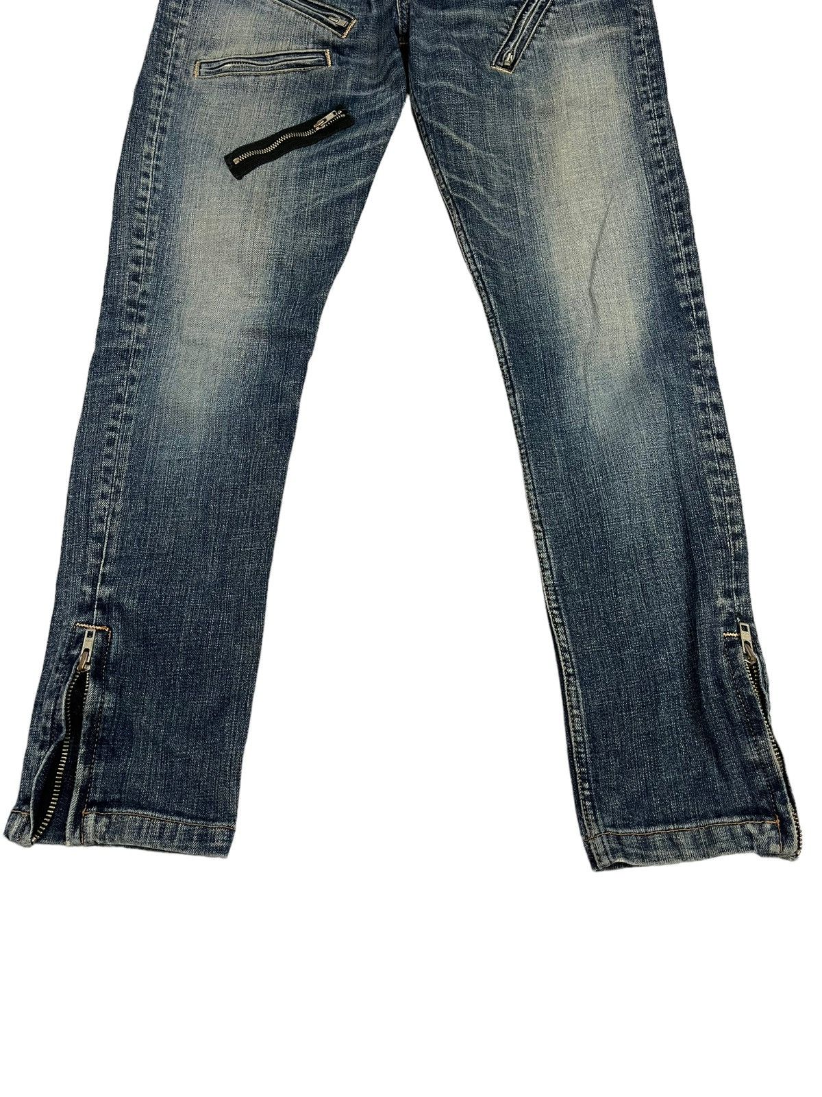 If Six Was Nine Japanese Brand RNA Zipper Pocket Jeans Size 29" - 4 Thumbnail