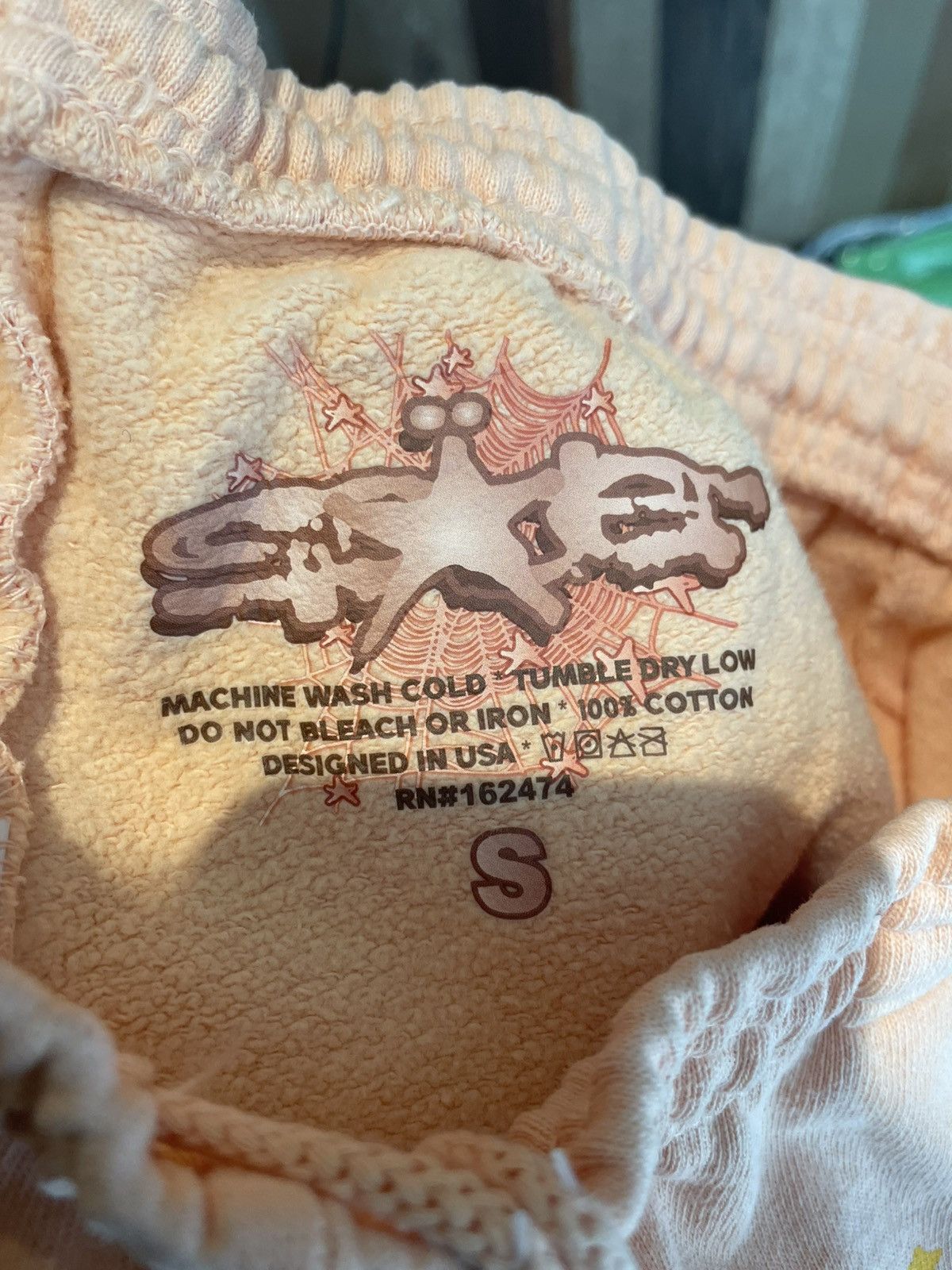 Sp5der Spider Sweat Pant Bellini Salmon Size US 32 / EU 48 - 3 Thumbnail
