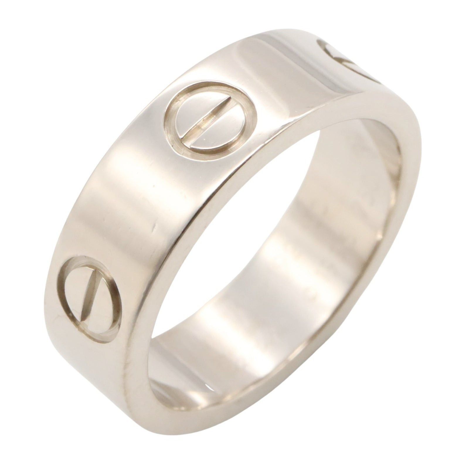 Cartier Cartier Love Ring K18Wg (White Gold) Silver Size ONE SIZE - 1 Thumbnail