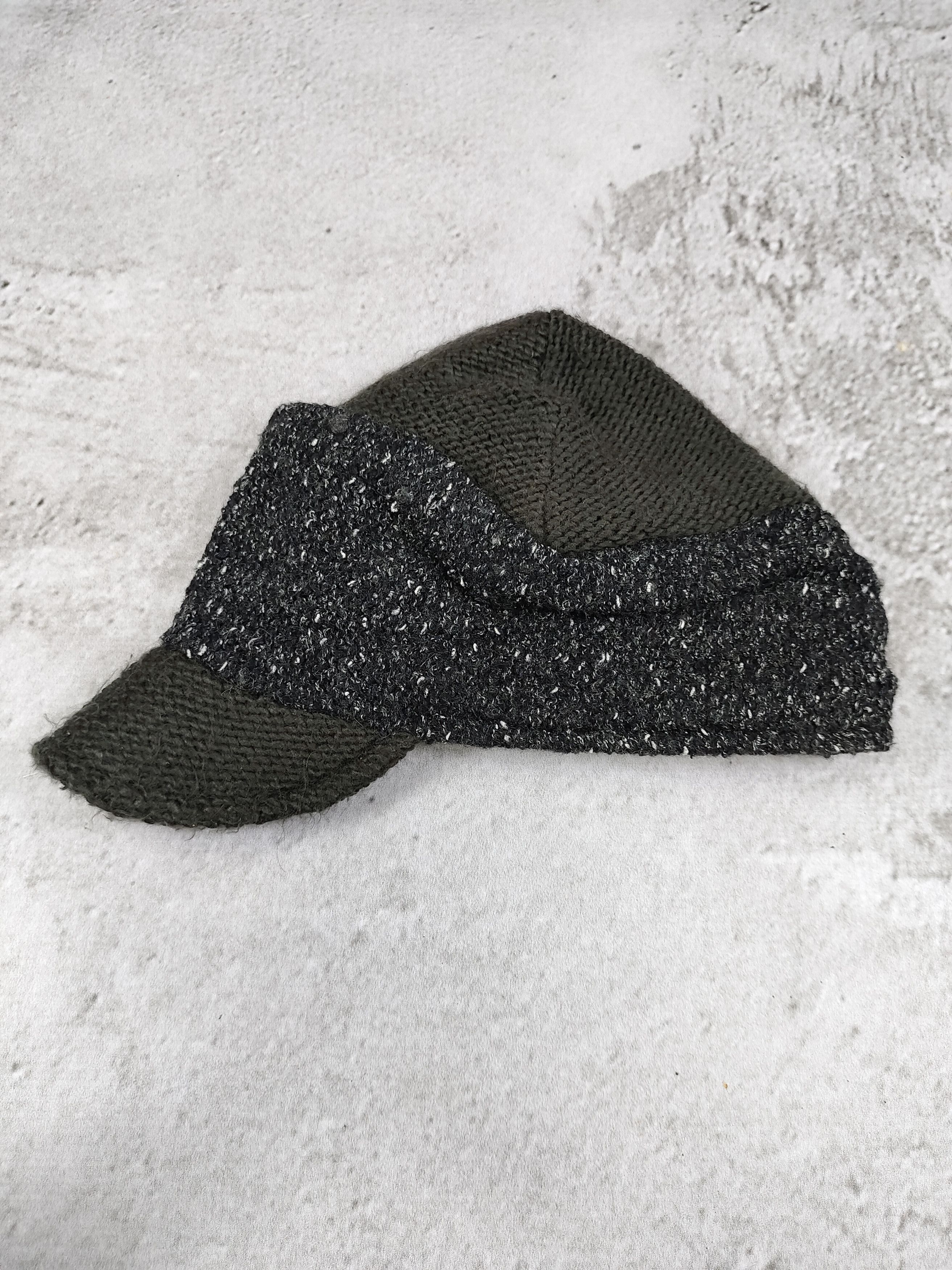 Vintage 2000s Falchi New York Wool Blend Knit Visor Beanie Cap Size ONE SIZE - 3 Thumbnail