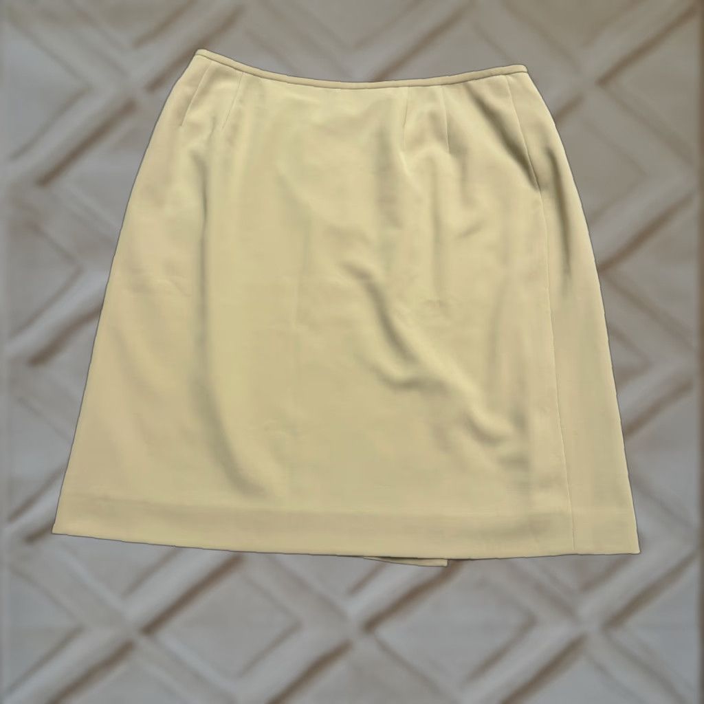 Kasper Kasper Skirt Pencil Women 14P Tan Beige Lined Knee Length Vintage No Size 36" / US 14 / IT 50 - 1 Thumbnail