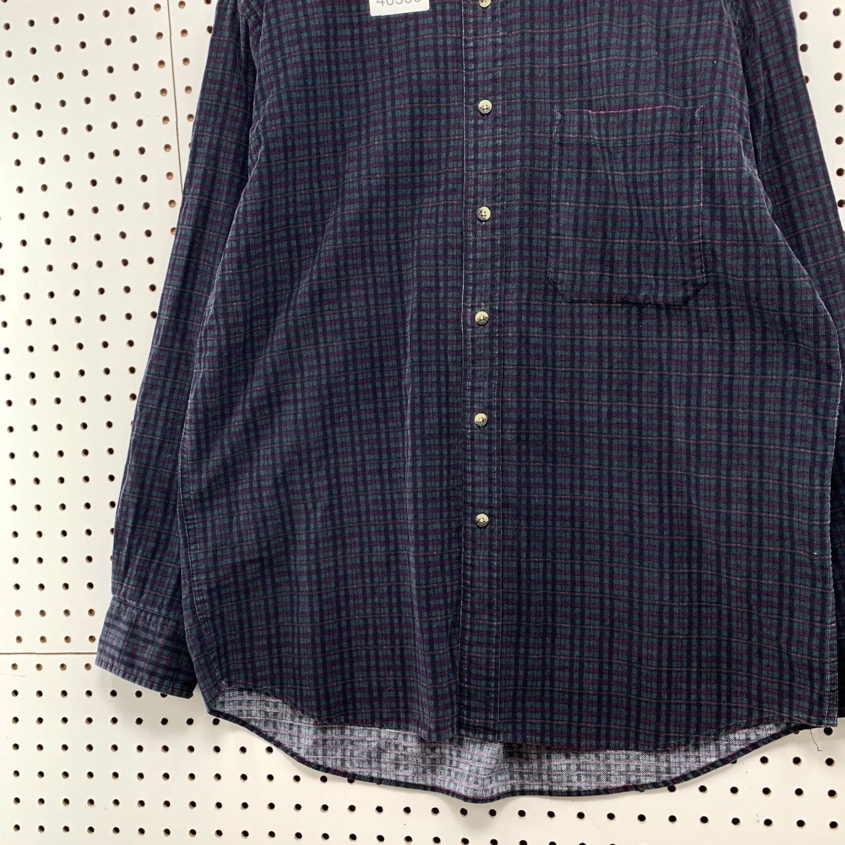 Pendleton Pendleton Button Shirt Mens Large Vancouver Green Purple Plaid Textured Size US L / EU 52-54 / 3 - 5 Thumbnail