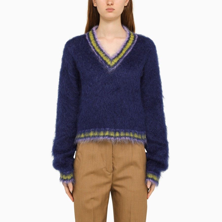 Marni o1d2blof0824 Sweaters in Royal Blue Size S / US 4 / IT 40 - 1 Thumbnail