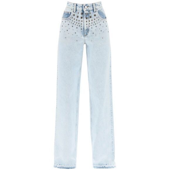 Alessandra Rich Jeans With Studs Size 28" / US 6 / IT 42 - 1 Thumbnail