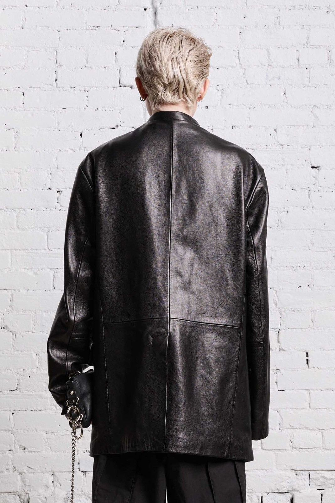 R13 Belt Collar Leather Jacket Small Size S / US 4 / IT 40 - 17 Thumbnail