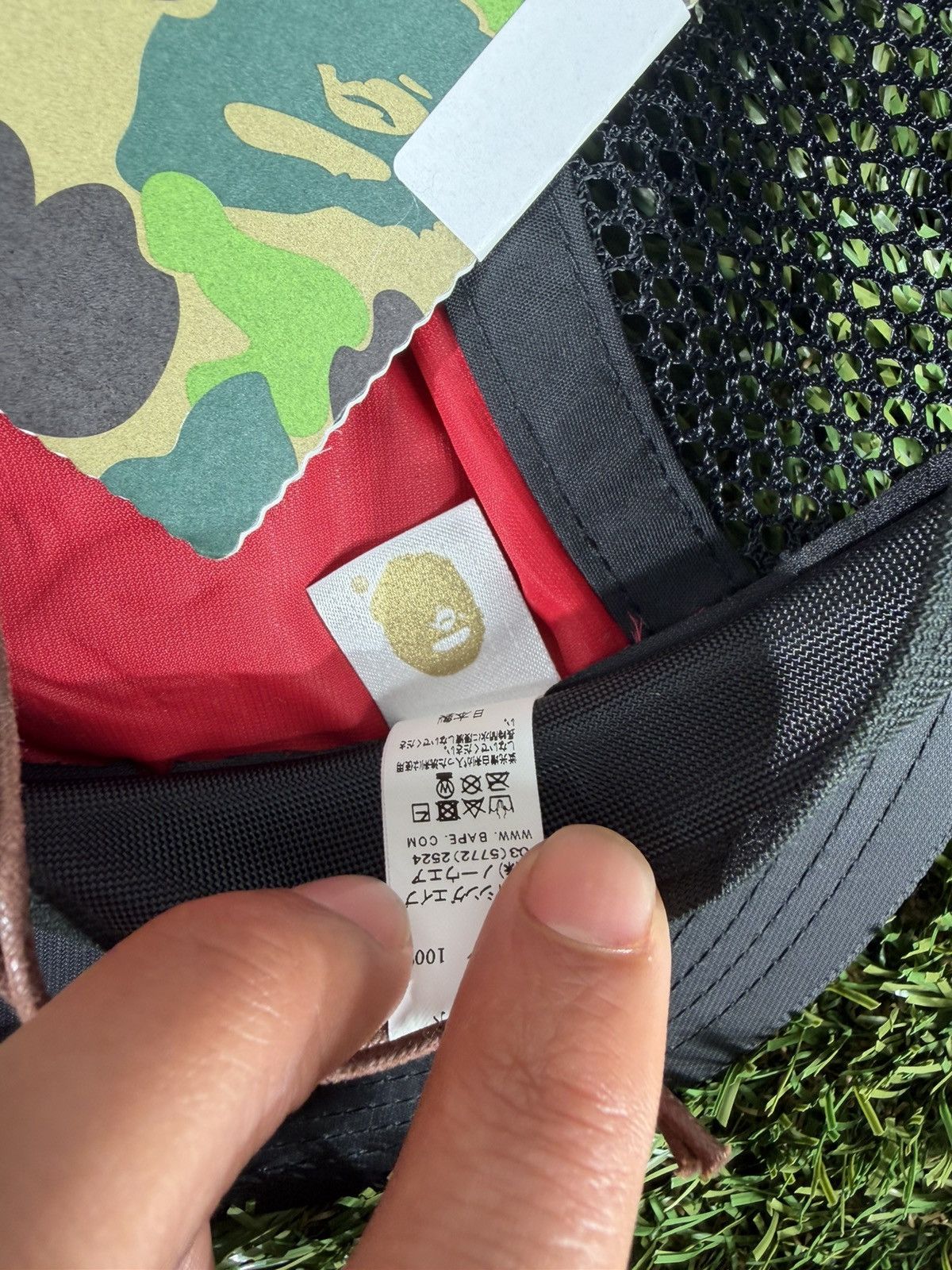 Bape BAPE (A Bathing Ape) Mesh Panel Camp Cap Size ONE SIZE - 7 Thumbnail
