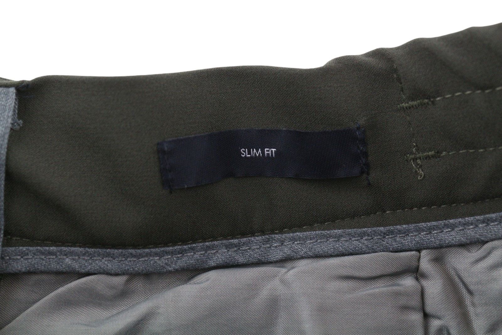 Tommy Hilfiger THFLEX W31 Khaki Plain Pleated Trousers 84999 Size US 31 - 14 Thumbnail