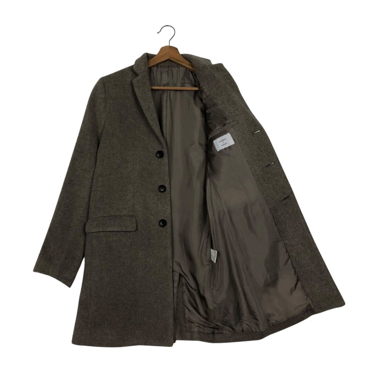 Japanese Brand 🔥RICH BROWN WOOL JACKET BUTTON STUDIOS JAPAN ISSEY MIYAKE Size US S / EU 44-46 / 1 - 14 Thumbnail