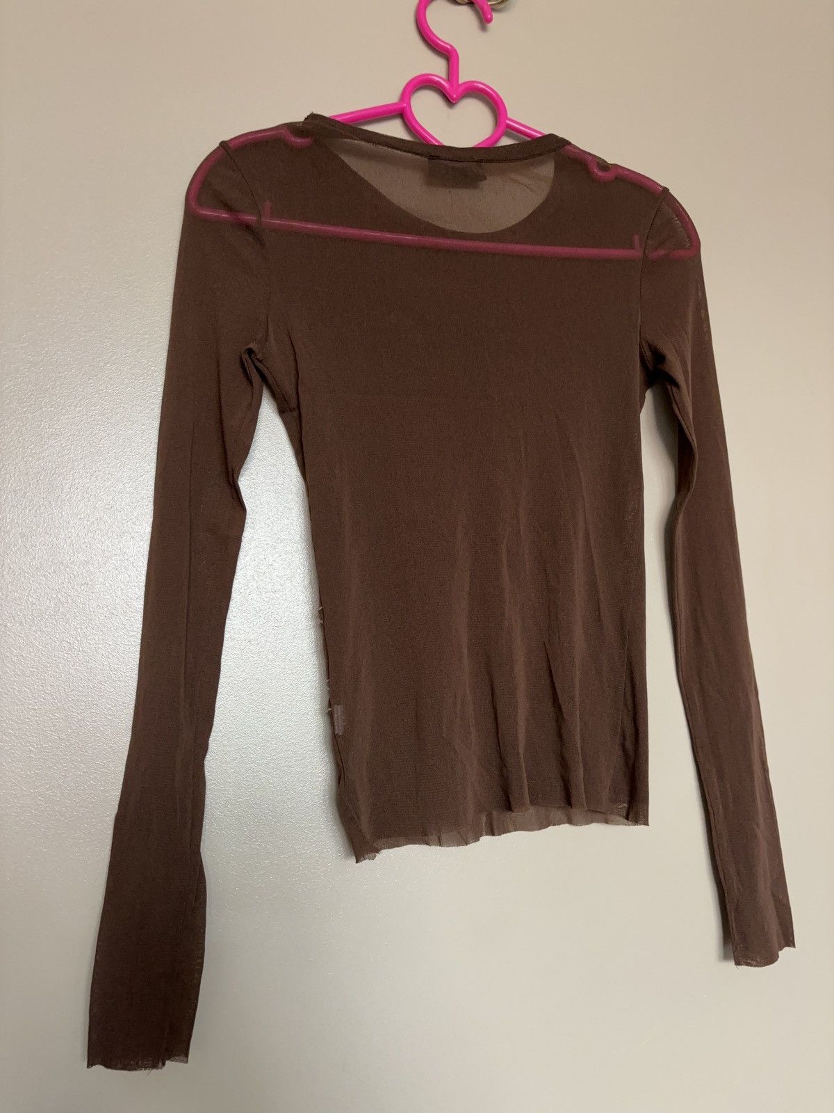 IKKS ARCHIVE IKKS PRINTED VINTAGE MESH LONG SLEEVE TOP Size S / US 4 / IT 40 - 12 Thumbnail