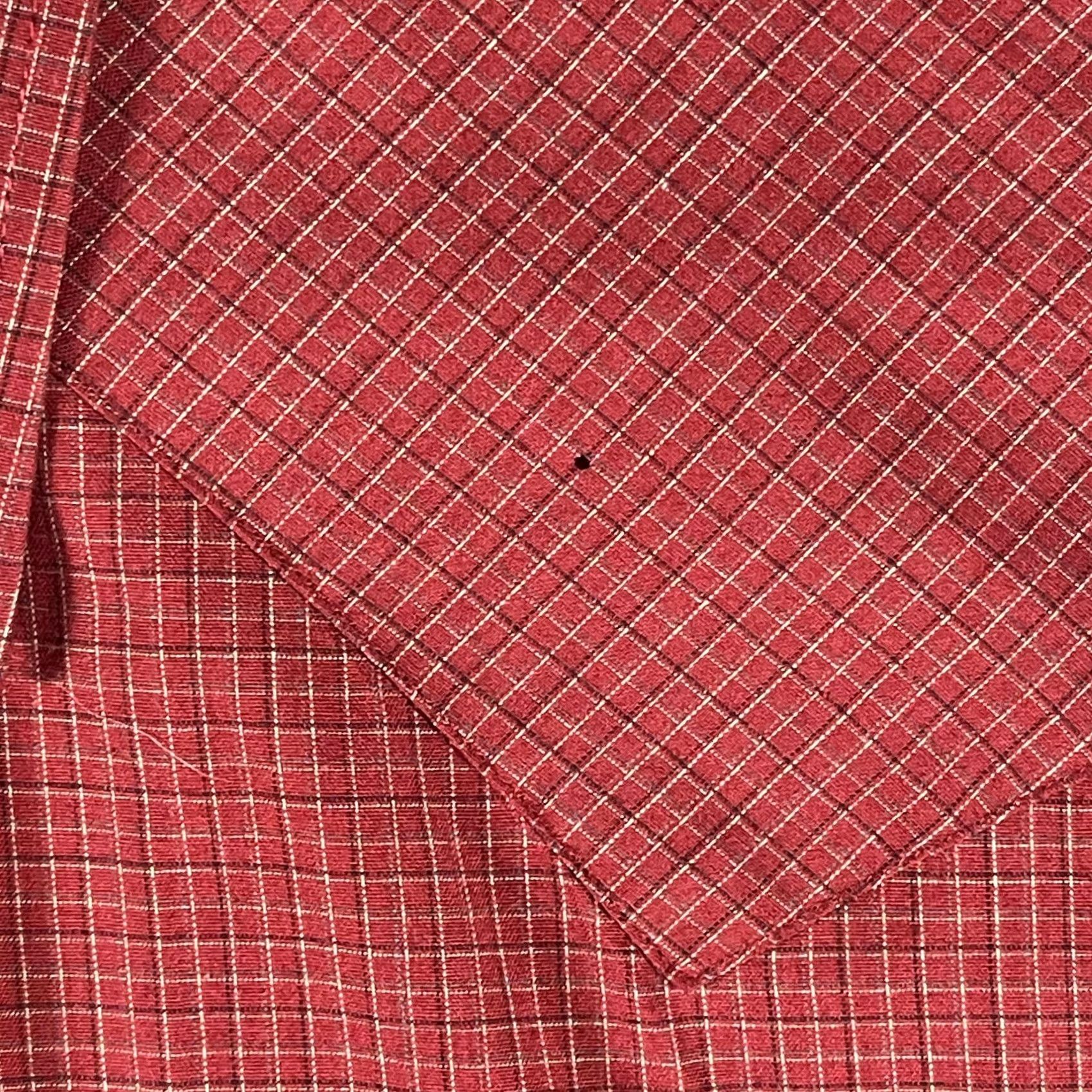 Vintage Panhandle Slim Shirt Mens Large Red Western Pearl Snap Long Sleeve Check Plaid Size US L / EU 52-54 / 3 - 4 Thumbnail
