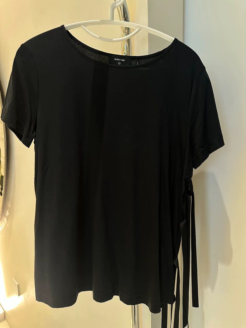 Helmut Lang HELMUT LANG Side open strap t-shirt Size M / US 6-8 / IT 42-44 - 1 Thumbnail