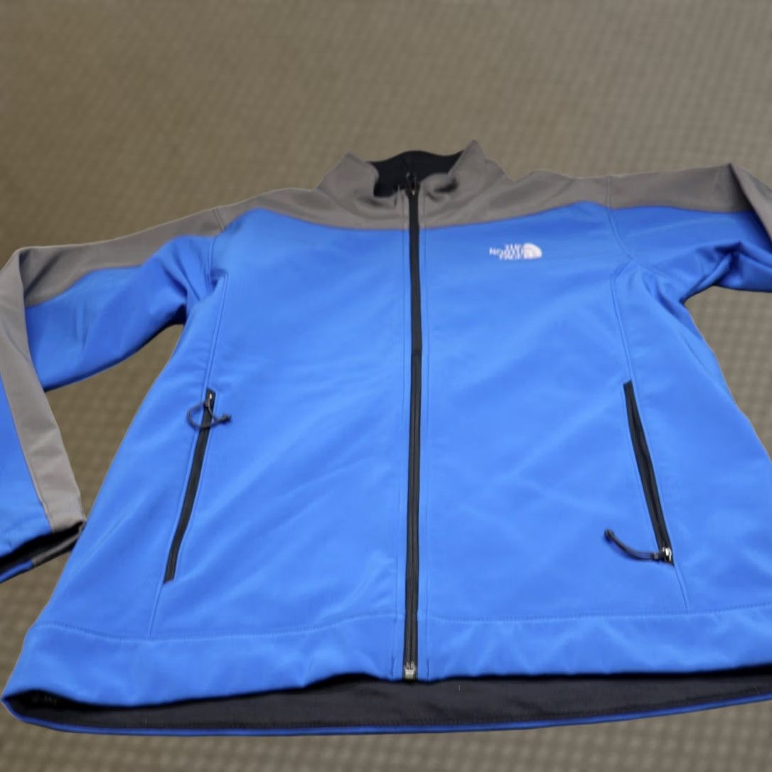 The North Face North Face Mens Large Blue Apex Bionic Softshell Fleece Lined Jacket Full Zip Size US L / EU 52-54 / 3 - 1 Thumbnail