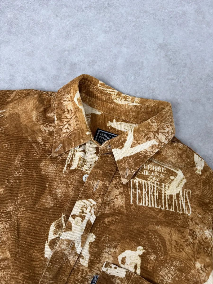 Gianfranco Ferre 1990s Gianfranco Ferré Contemporary Brown Humanoid Shirt Size US M / EU 48-50 / 2 - 12 Thumbnail