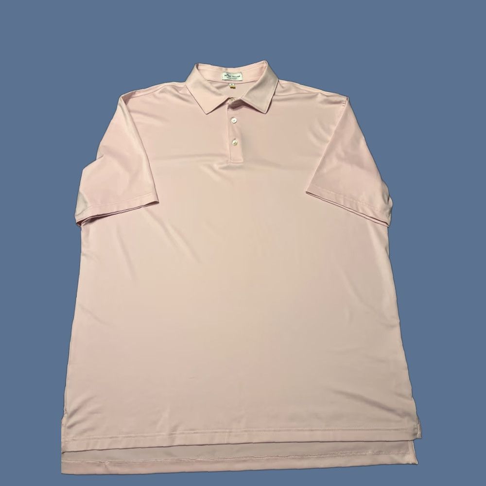 Peter Millar Peter Millar Summer Comfort Golf Polo Men's XL Pink Solid Size US XL / EU 56 / 4 - 1 Thumbnail