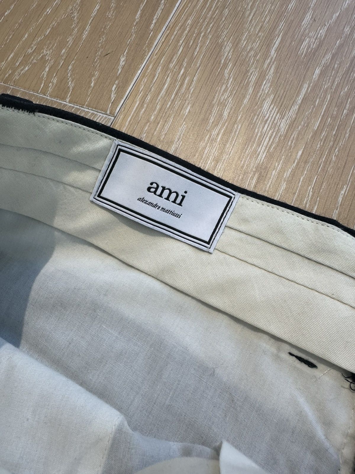 AMI Dark Navy Flannel Wool Pants Size US 30 / EU 46 - 4 Thumbnail