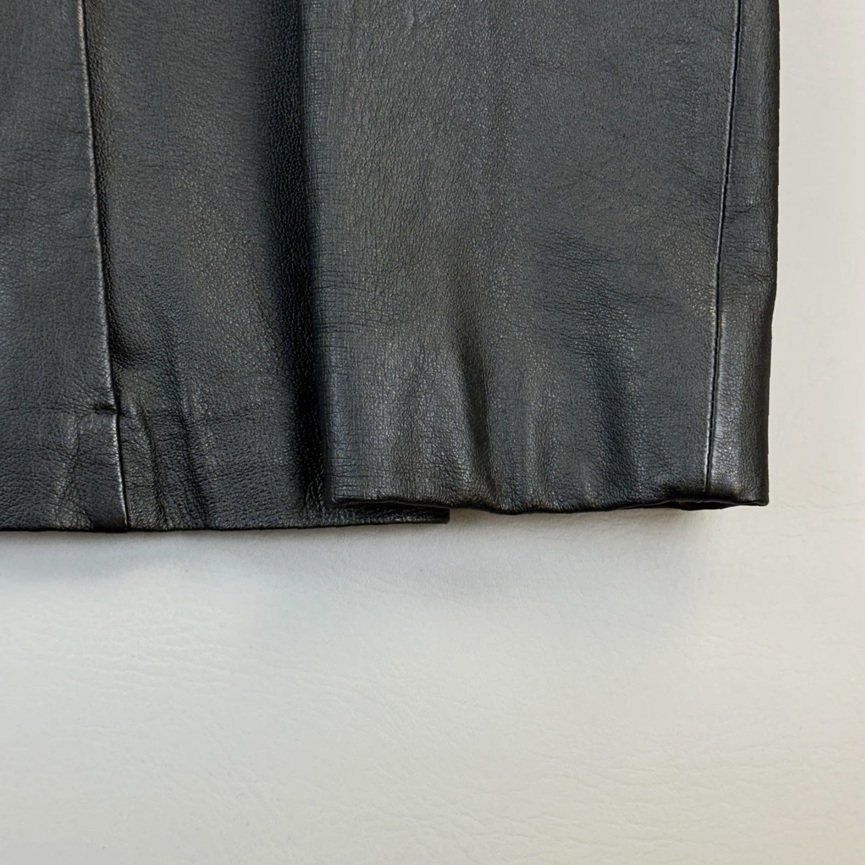 Vintage VINTAGE Colebrook Women's XL Black Leather Full Zip Collared Jacket Size XL / US 12-14 / IT 48-50 - 3 Thumbnail