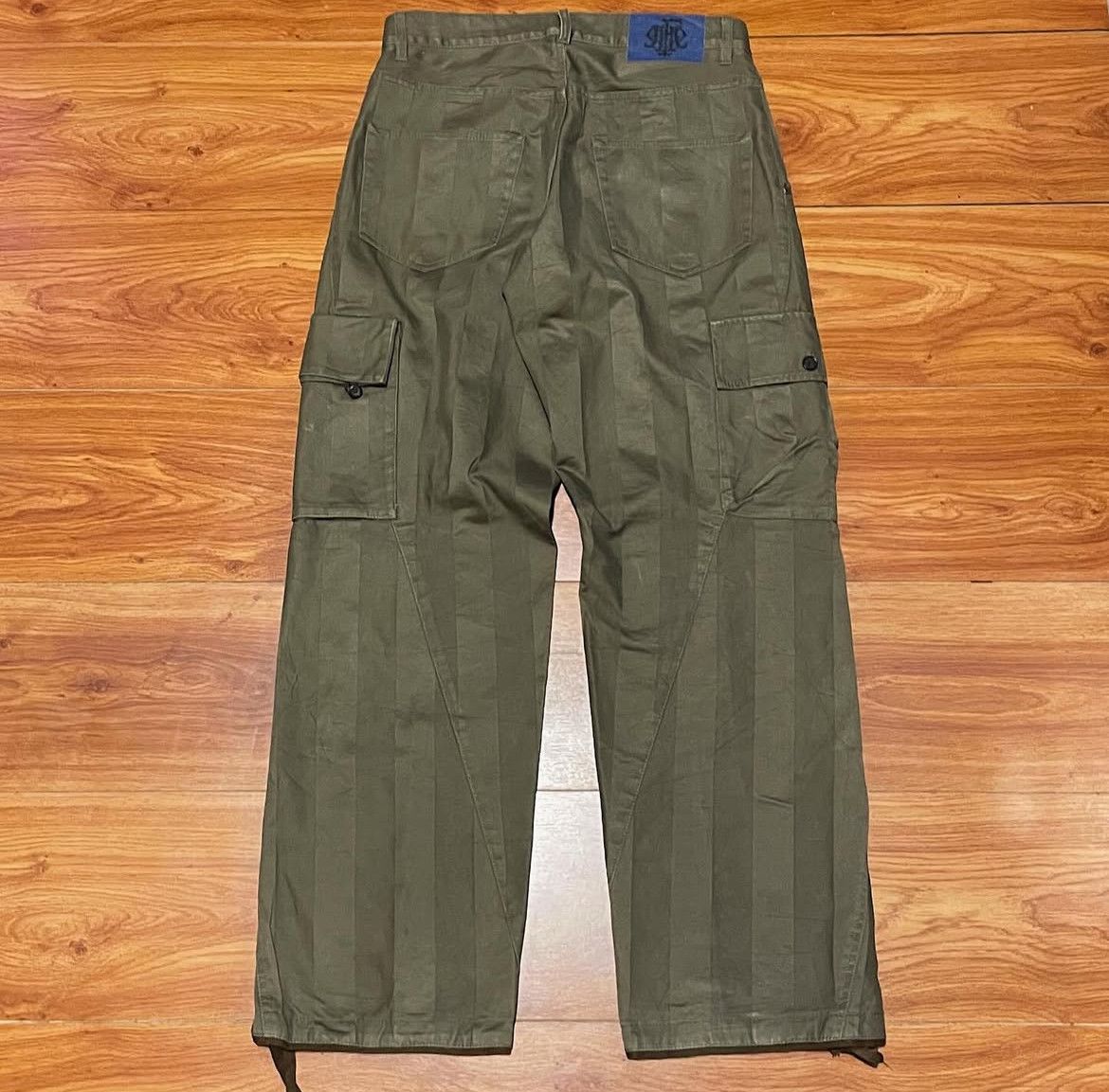 PPFM 2000s PPFM Tactical Striped Canvas Bondage Cargo Pants y2k Size US 30 / EU 46 - 2 Thumbnail