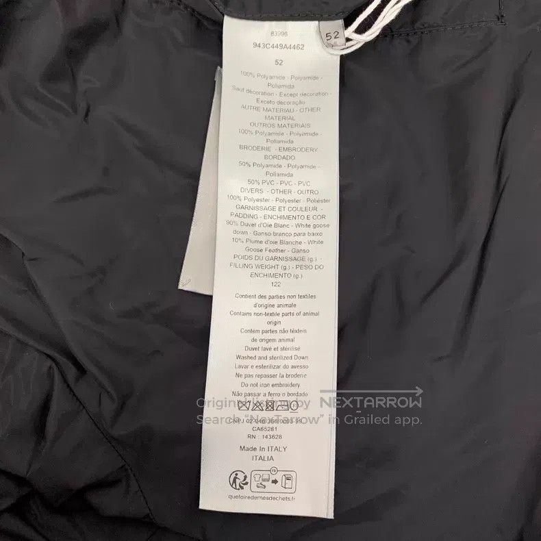 Dior Dior Dark blue logo print full print stand-up collar zippe Size US L / EU 52-54 / 3 - 8 Thumbnail
