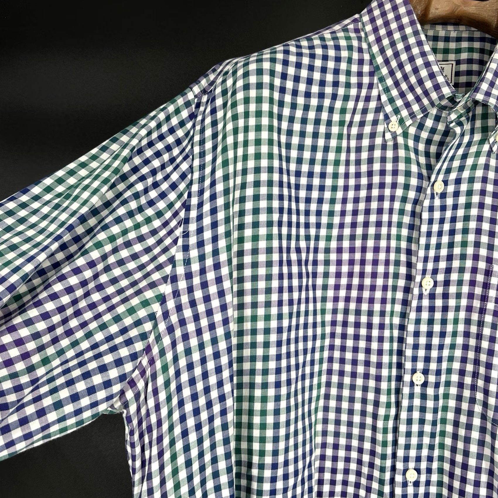 Peter Millar Peter Millar Button-Down Shirt Men's Gingham Multi-Color XL Check Long Sleeve Pocket Casual Size US XL / EU 56 / 4 - 4 Thumbnail