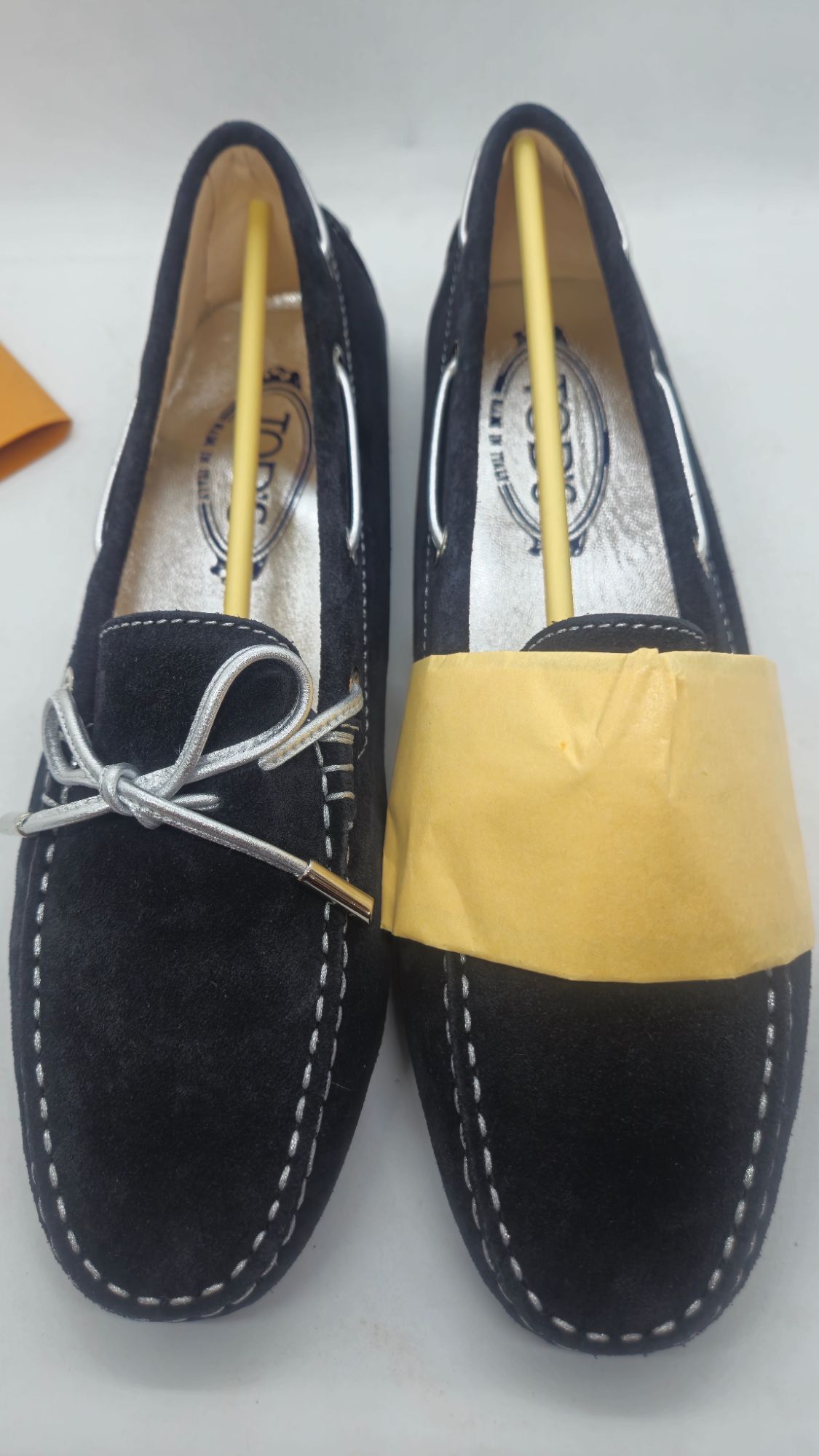 Tod's Tods Black Suede Gommino Driving Loafers With Rubber Pebble Size US 8.5 / IT 38.5 - 1 Thumbnail