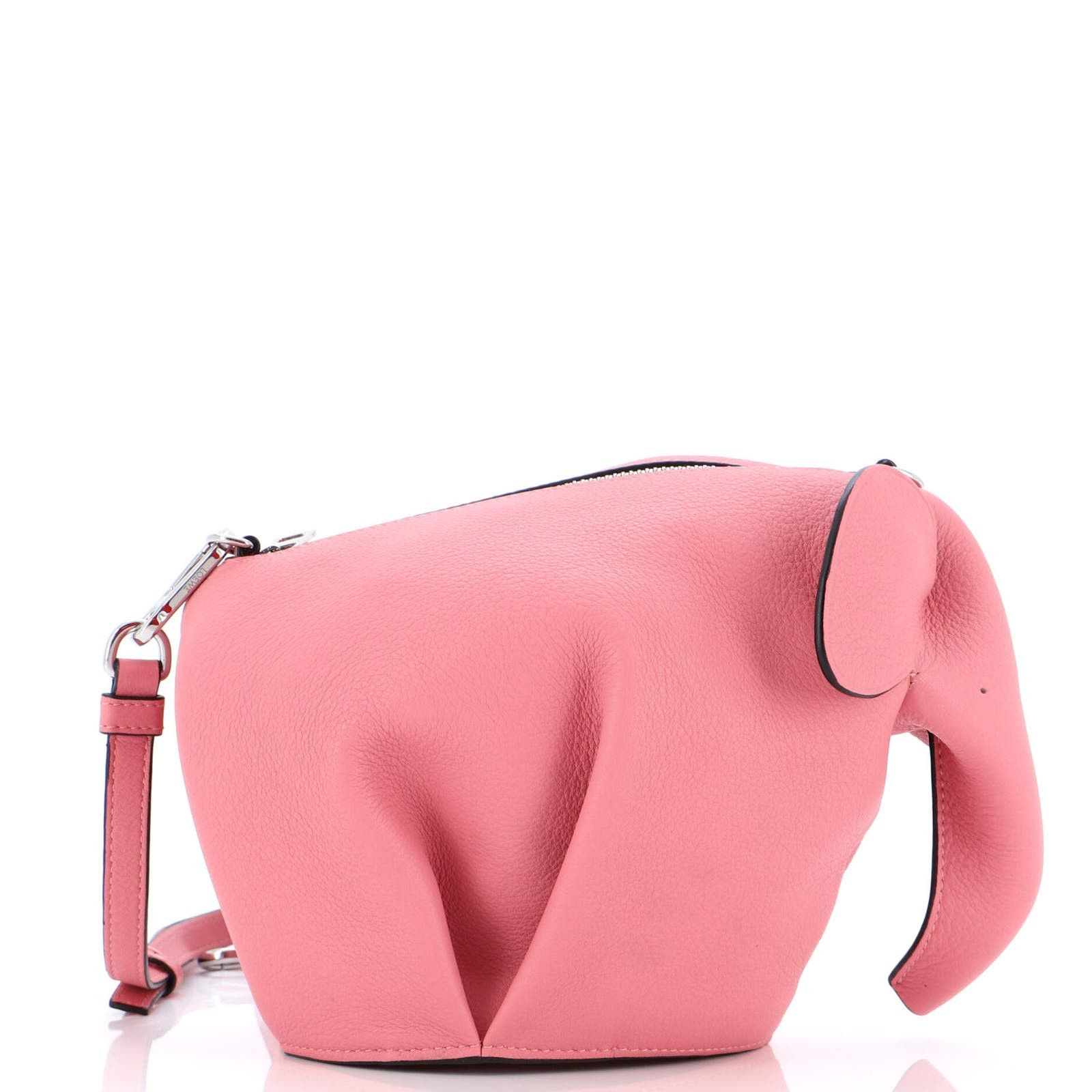 Elephant Crossbody Bag Leather Mini