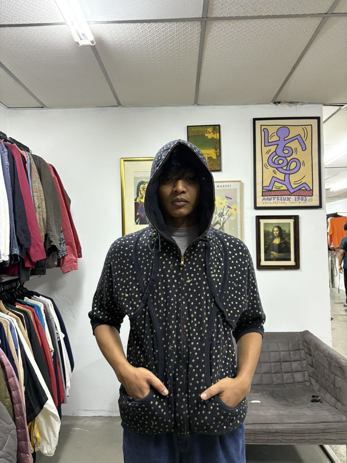 Issey Miyake Last Drop Tsumori Chisato hoodie jacket full zip polka dot Size US M / EU 48-50 / 2 - 17 Thumbnail