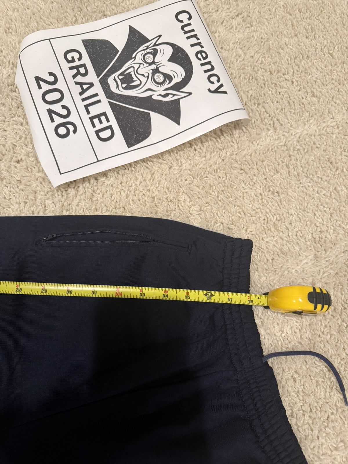 Balenciaga Balenciaga Dark Blue jogging pant Size US 27 - 20 Thumbnail