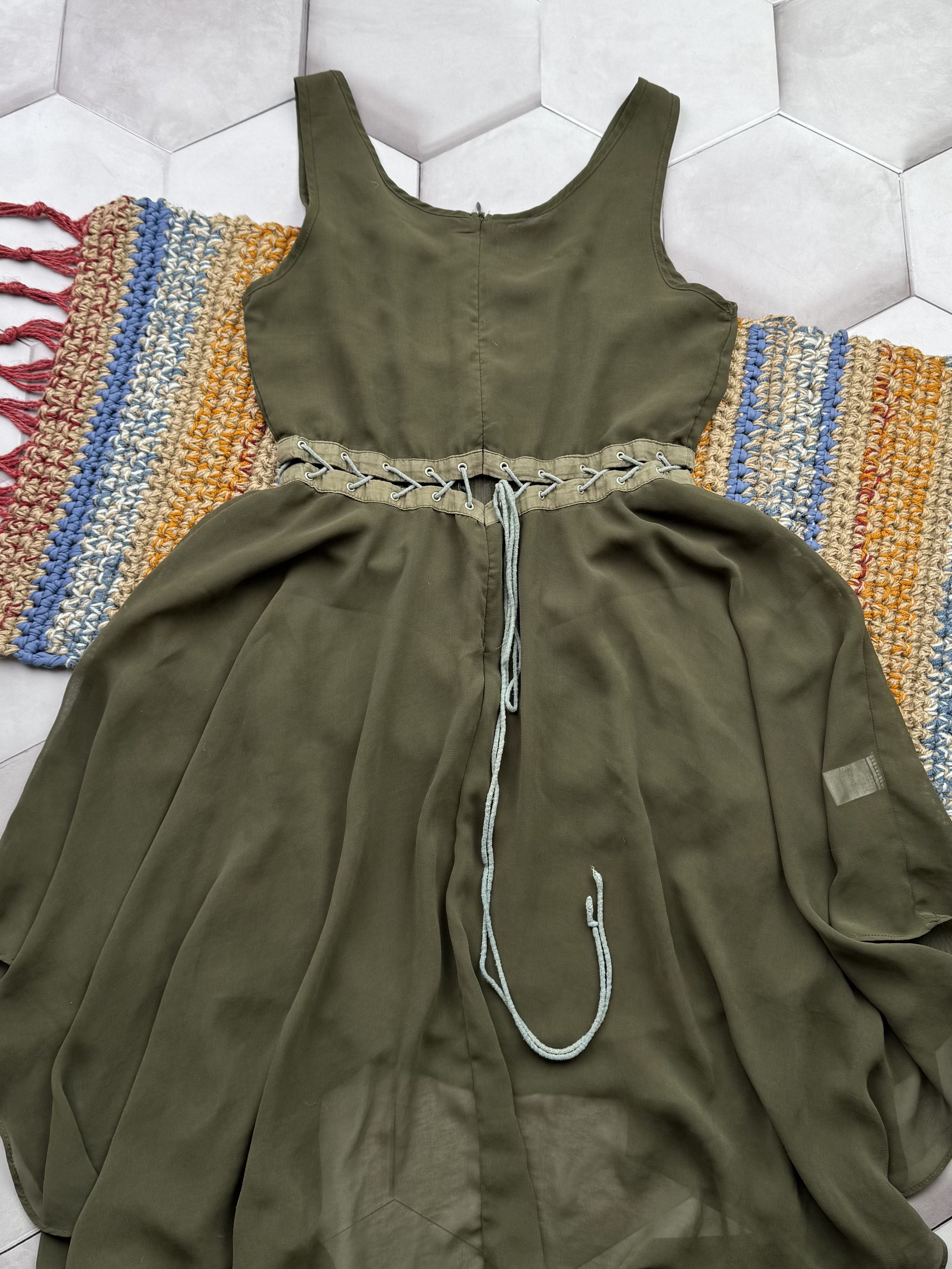 Japanese Brand Vintage Midi Dress Size M / US 6-8 / IT 42-44 - 8 Thumbnail