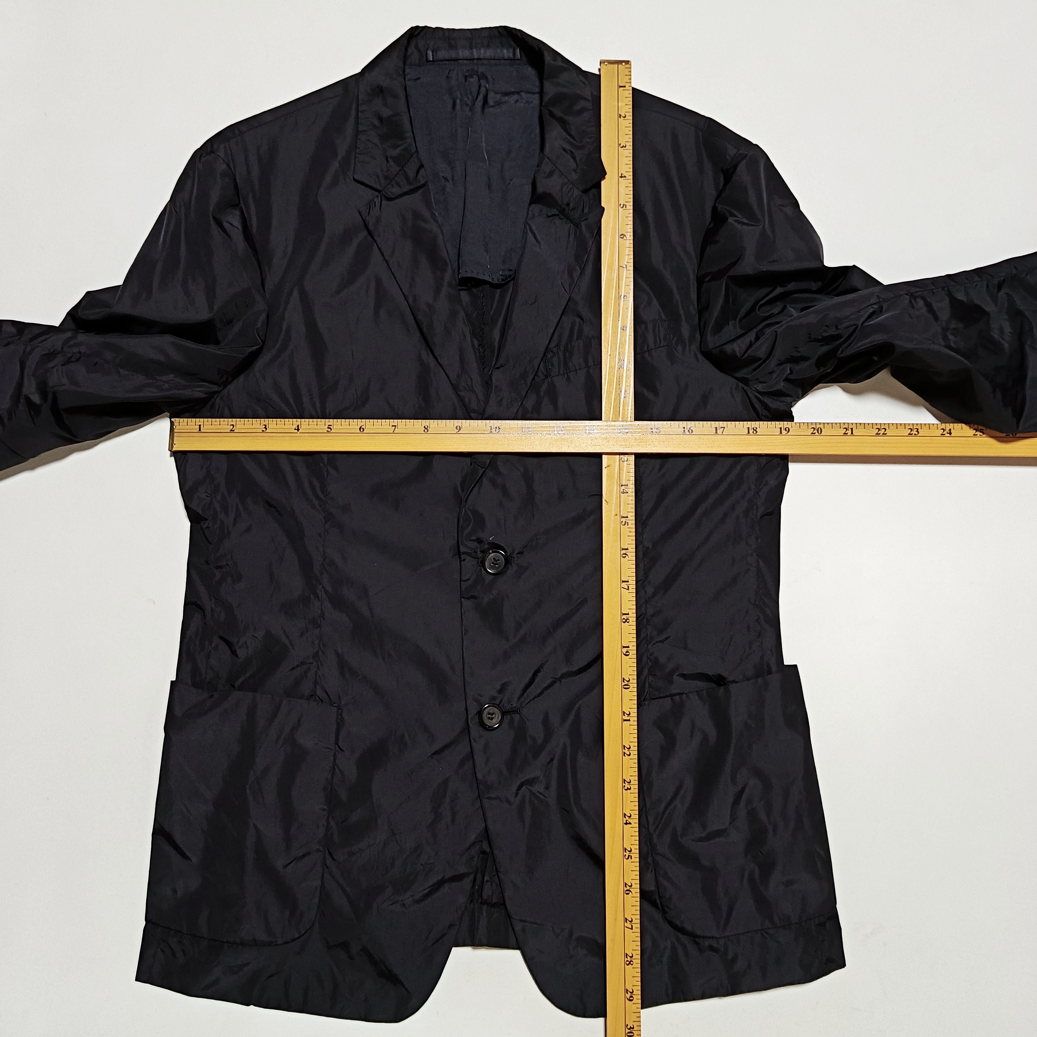 Prada Prada Black Nylon Lightweight Blazer Jacket Size US M / EU 48-50 / 2 - 4 Thumbnail