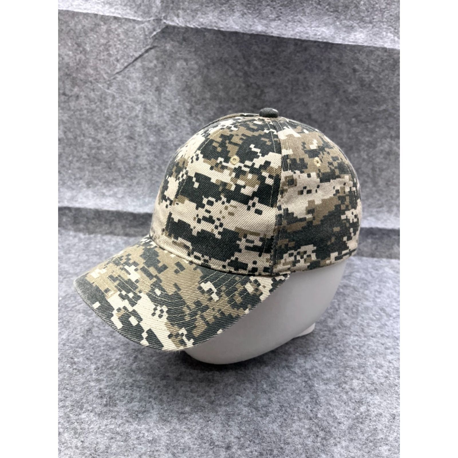 Vintage Hat Strap Back Adult One Size Green Digital Camo 100% Polyester Camp Outdoors Size ONE SIZE - 4 Thumbnail