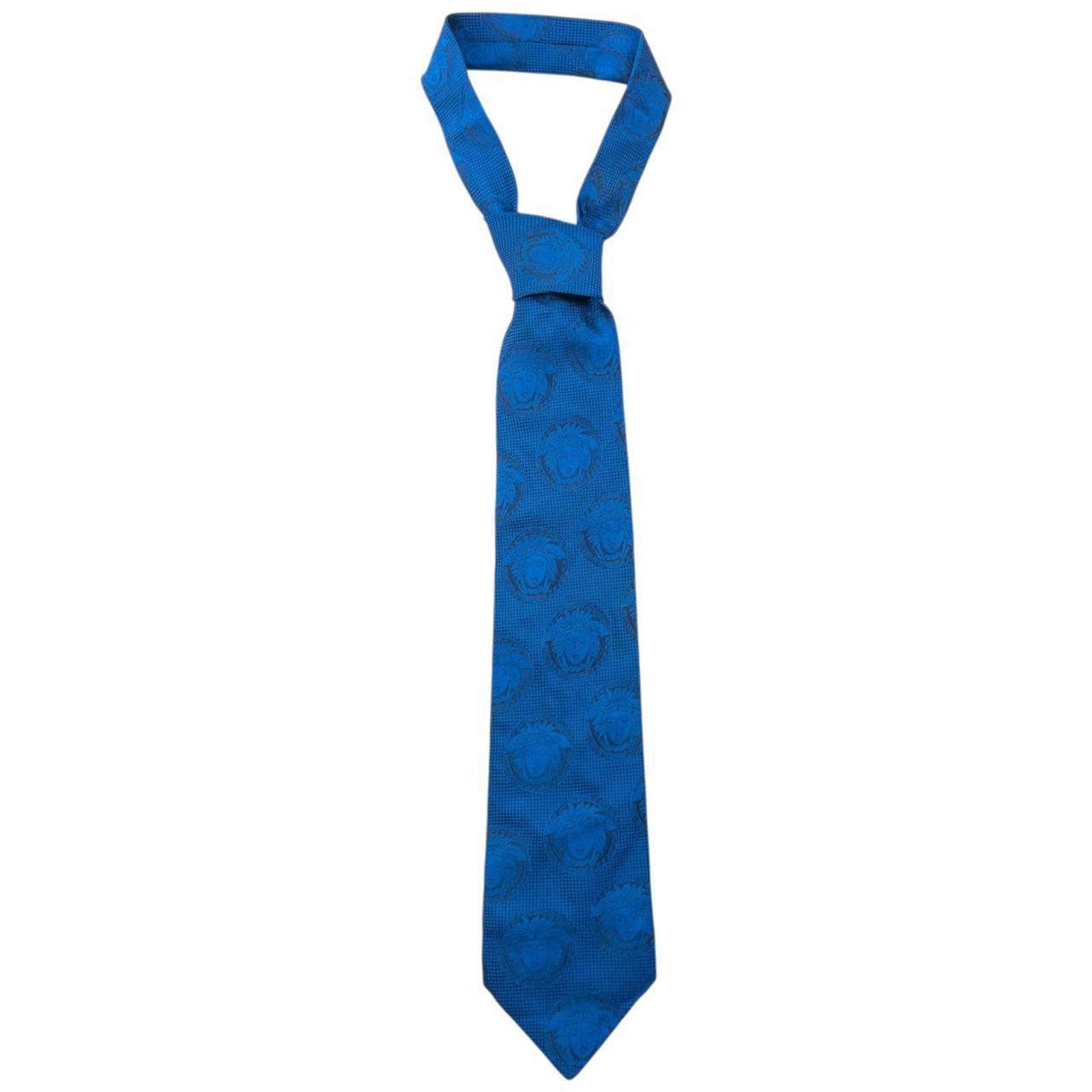 Versace Vintage 90s Gianni Versace Medusa Monogram Silk Tie Size ONE SIZE - 1 Thumbnail