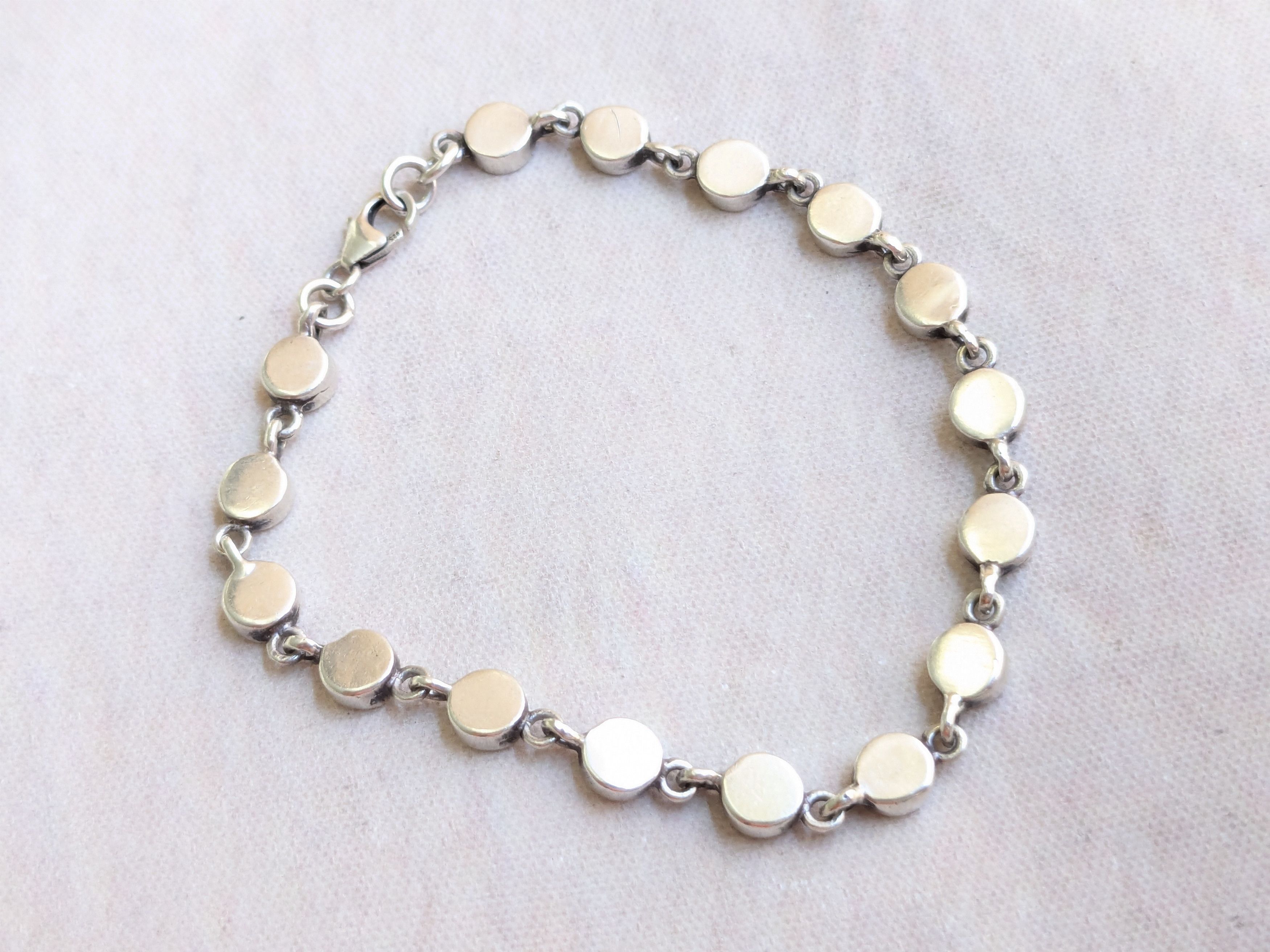 Sterling Silver Sterling Silver Tennis Bracelet Blue Fire Opal 7" Size ONE SIZE - 10 Thumbnail