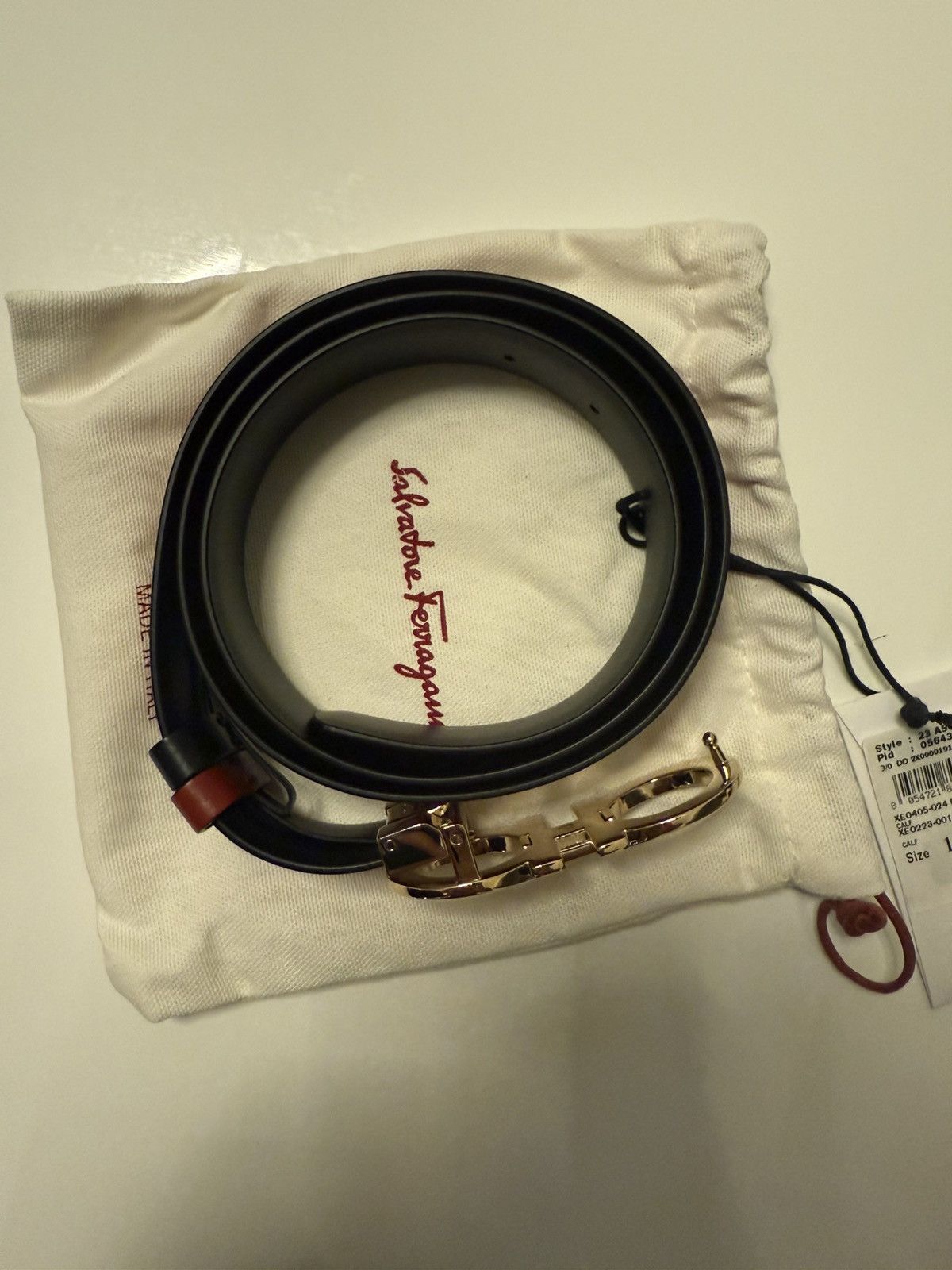 Salvatore Ferragamo Black/Tan Reversible Ferragamo Belt Size ONE SIZE - 3 Thumbnail